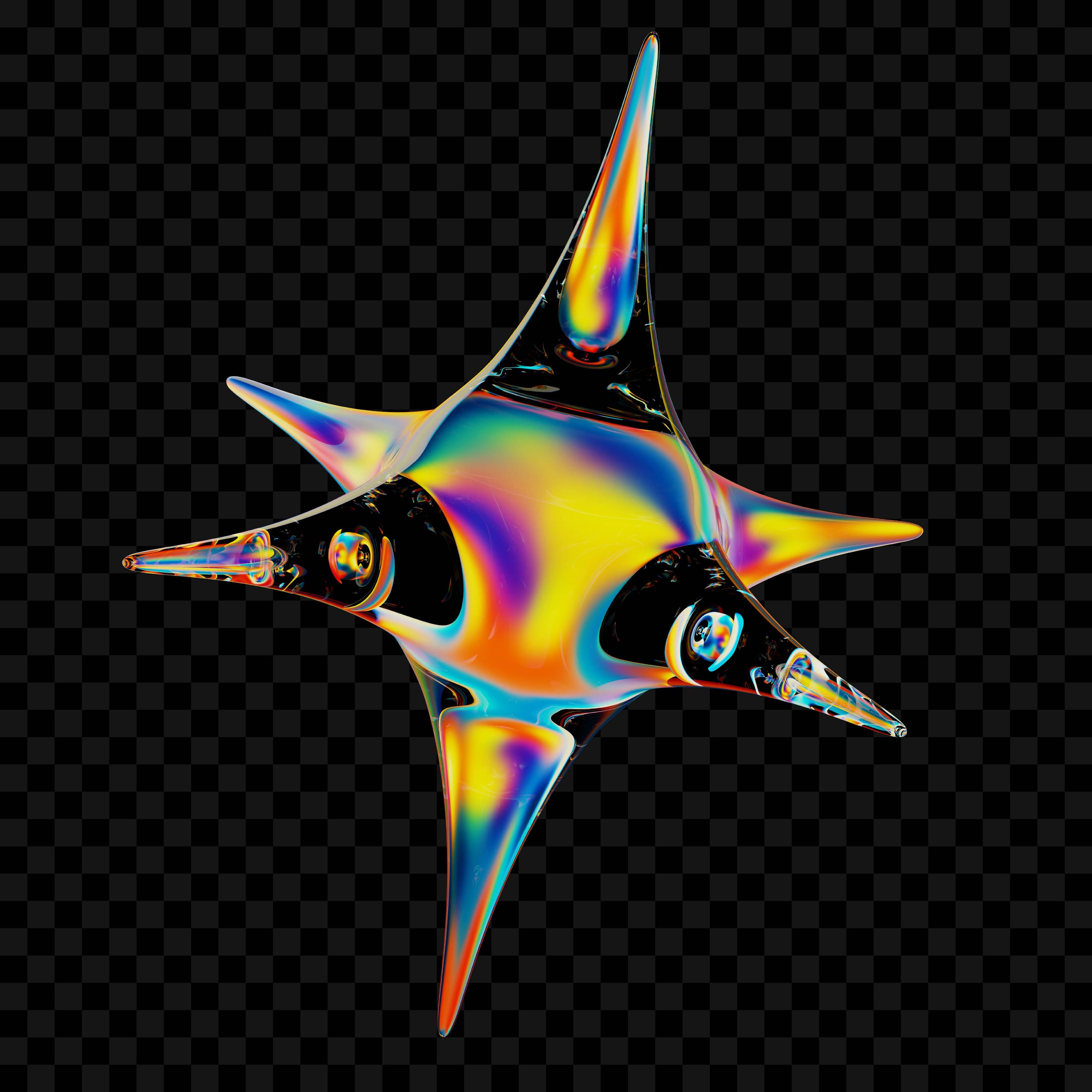 Spikes Asset Pack (Vol.2) Glass Starburst PNGs Jason Santos
