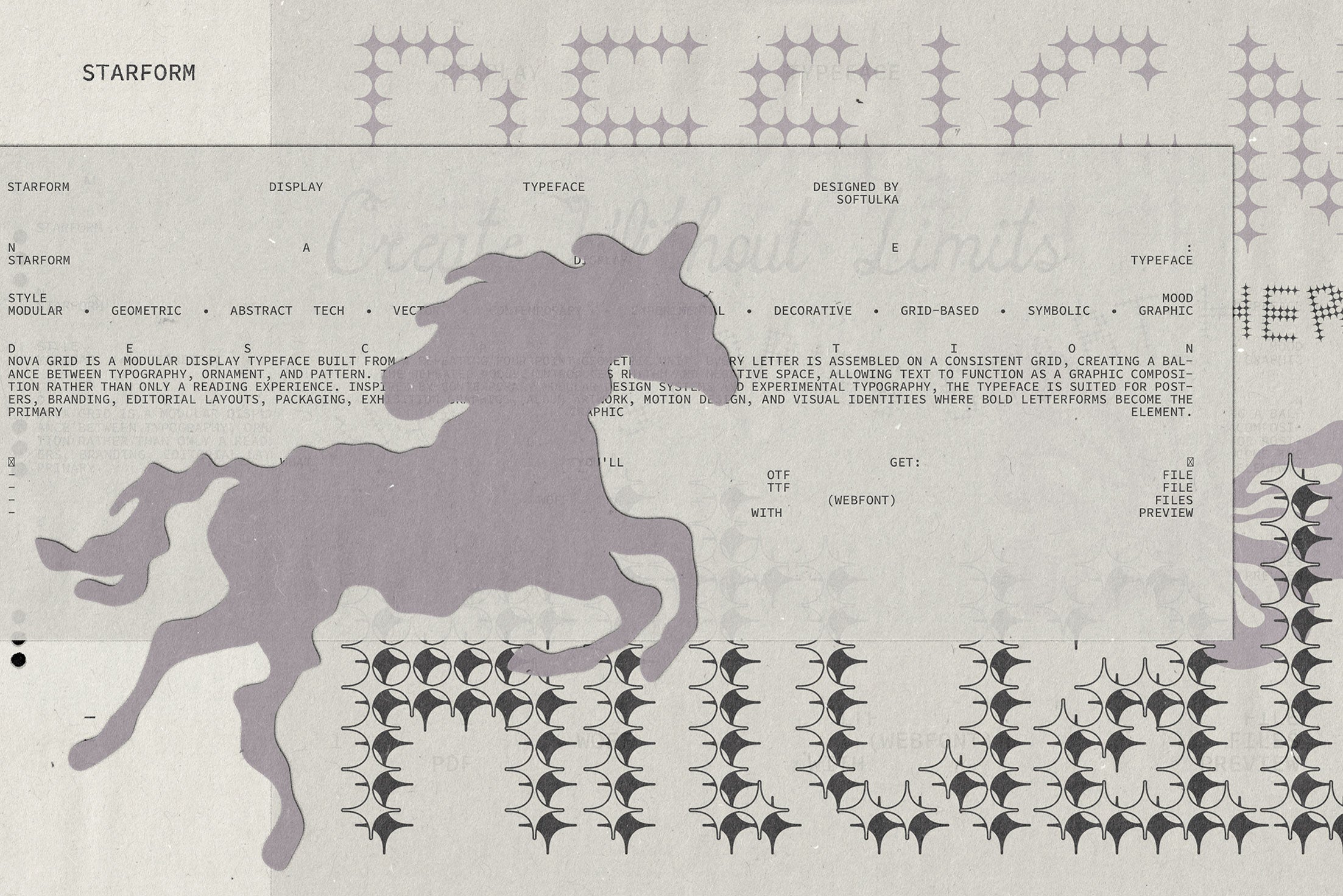 StarForm Typeface Softulka