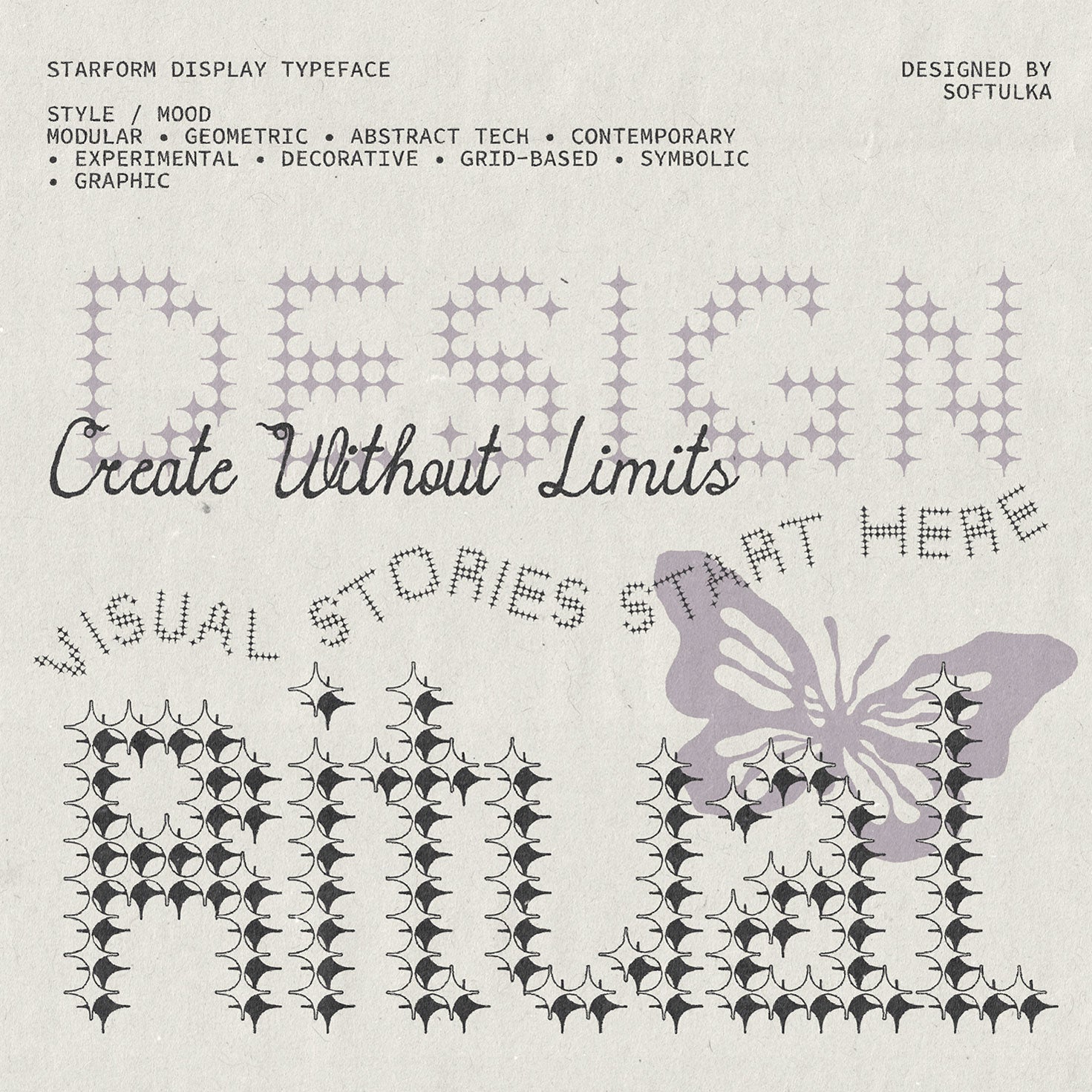 StarForm Typeface Softulka