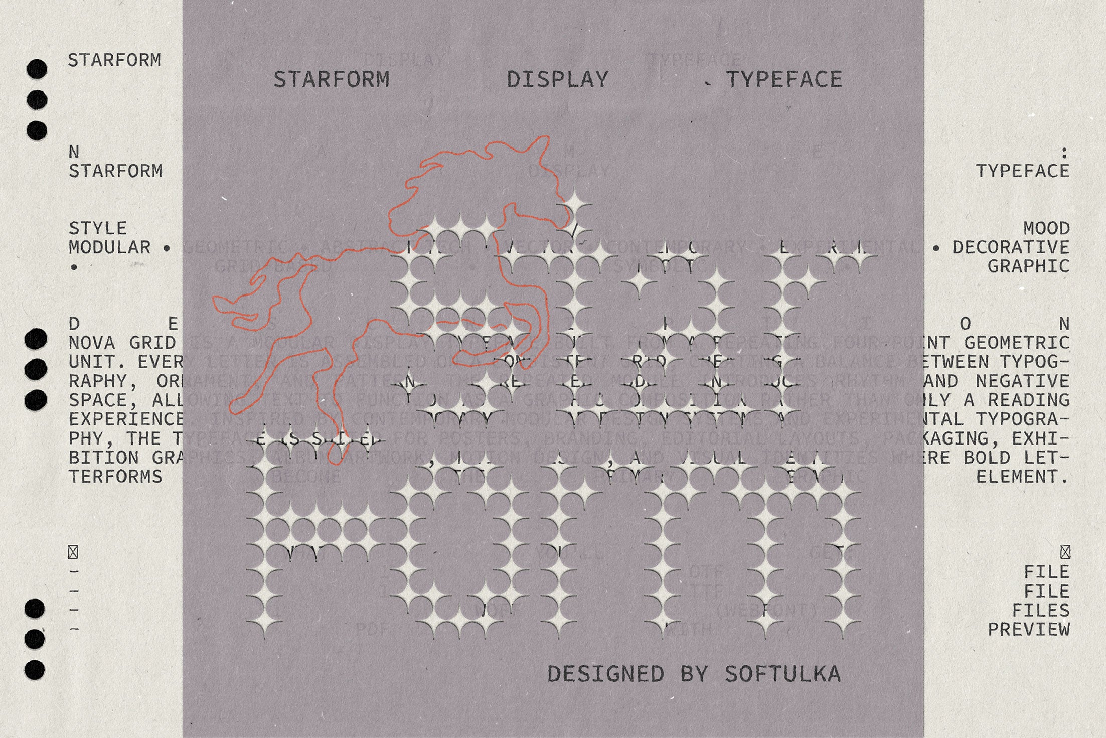 StarForm Typeface Softulka