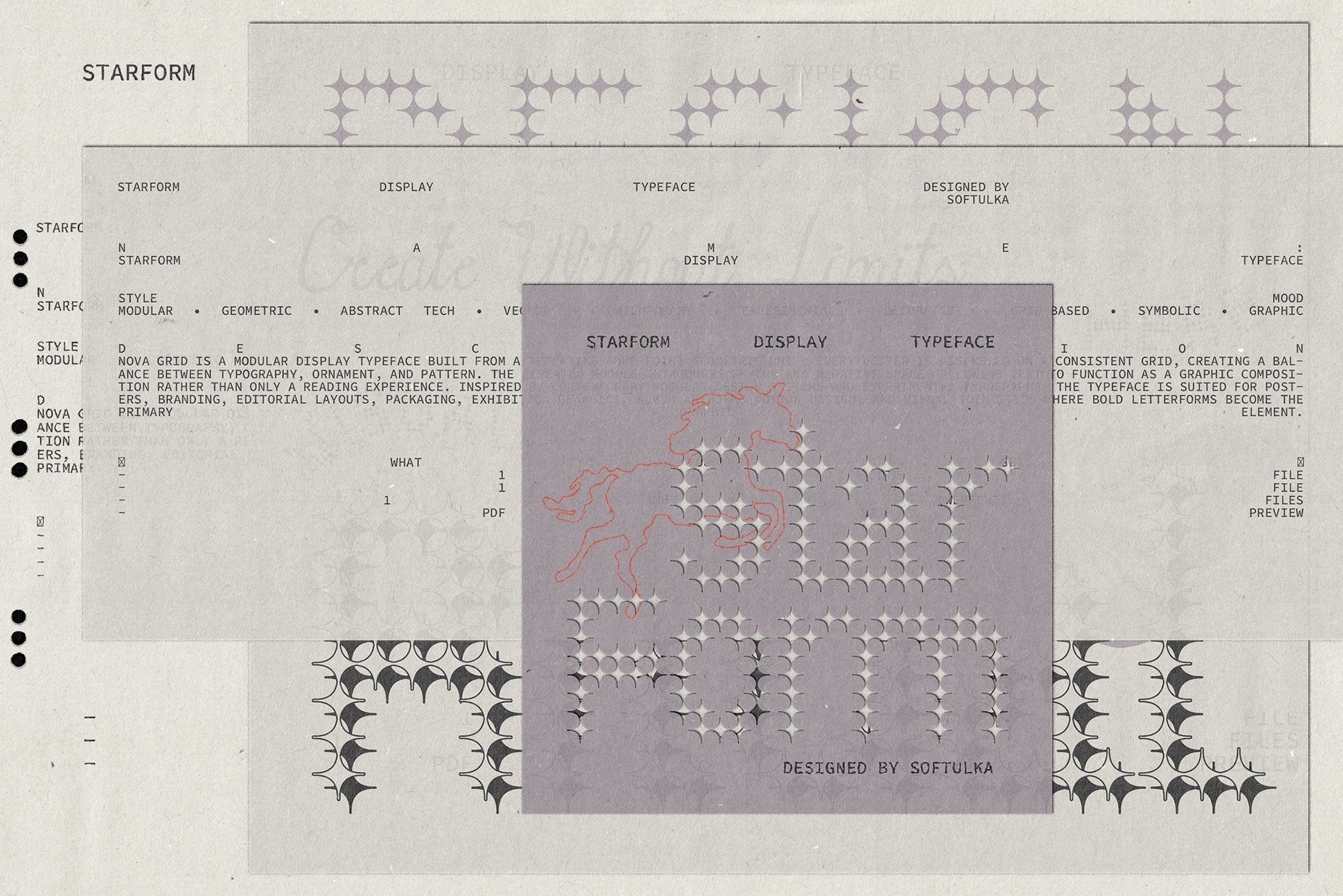 StarForm Typeface Softulka