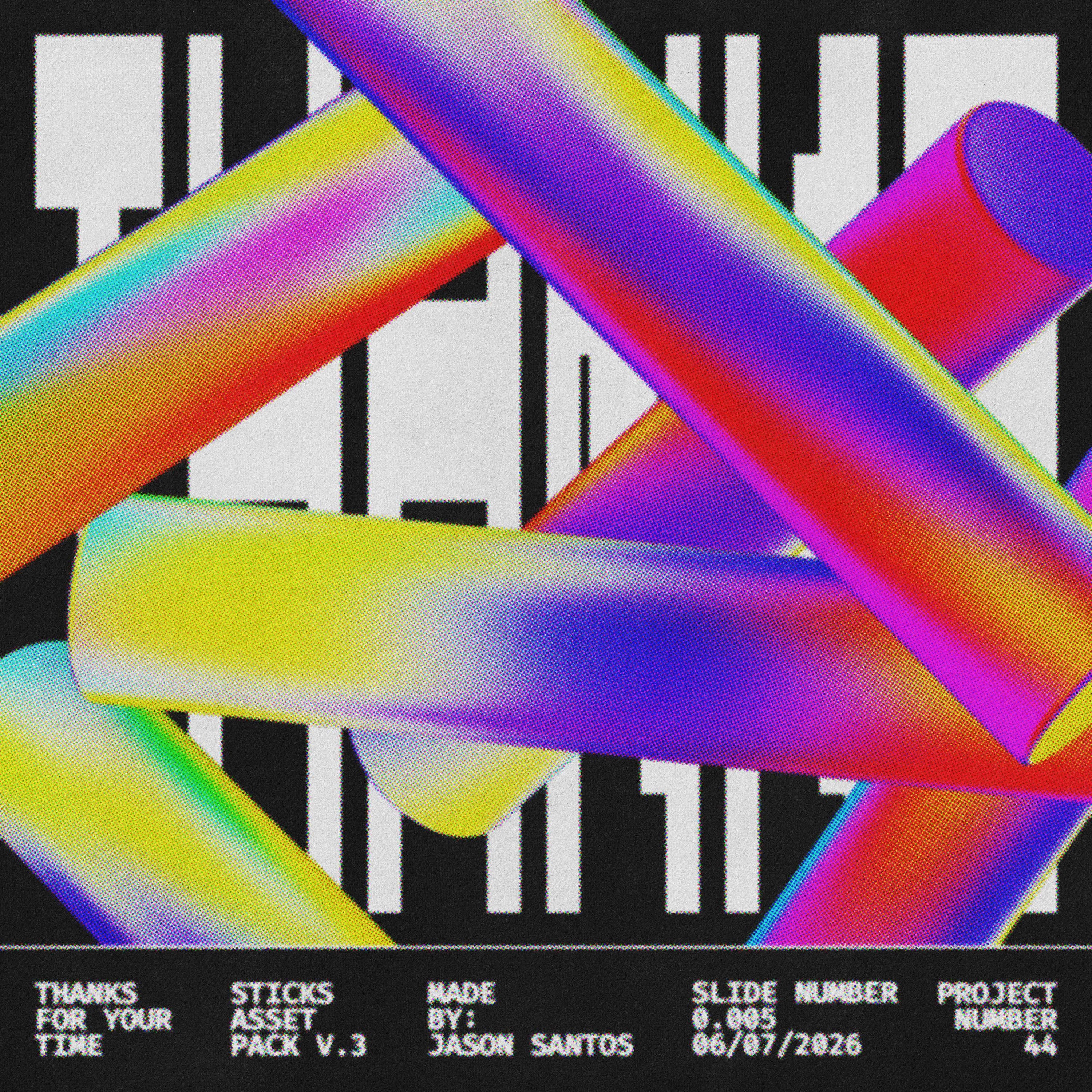 Sticks Asset Pack (Vol.3) Futuristic Symbol Graphics Jason Santos