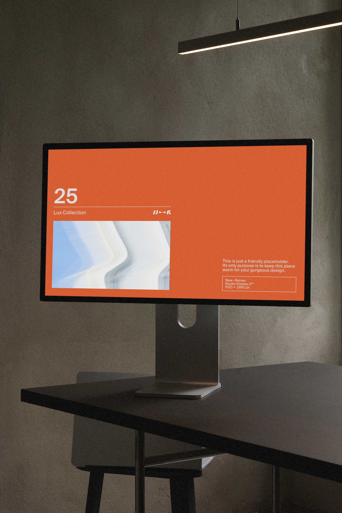 Vintage Office Studio Display Mockup • LUX 025 New—Renew