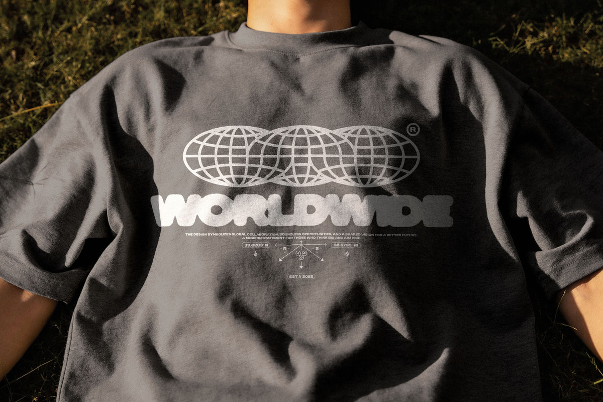T-Shirt with Chest Print View Mockup Pixelbuddha