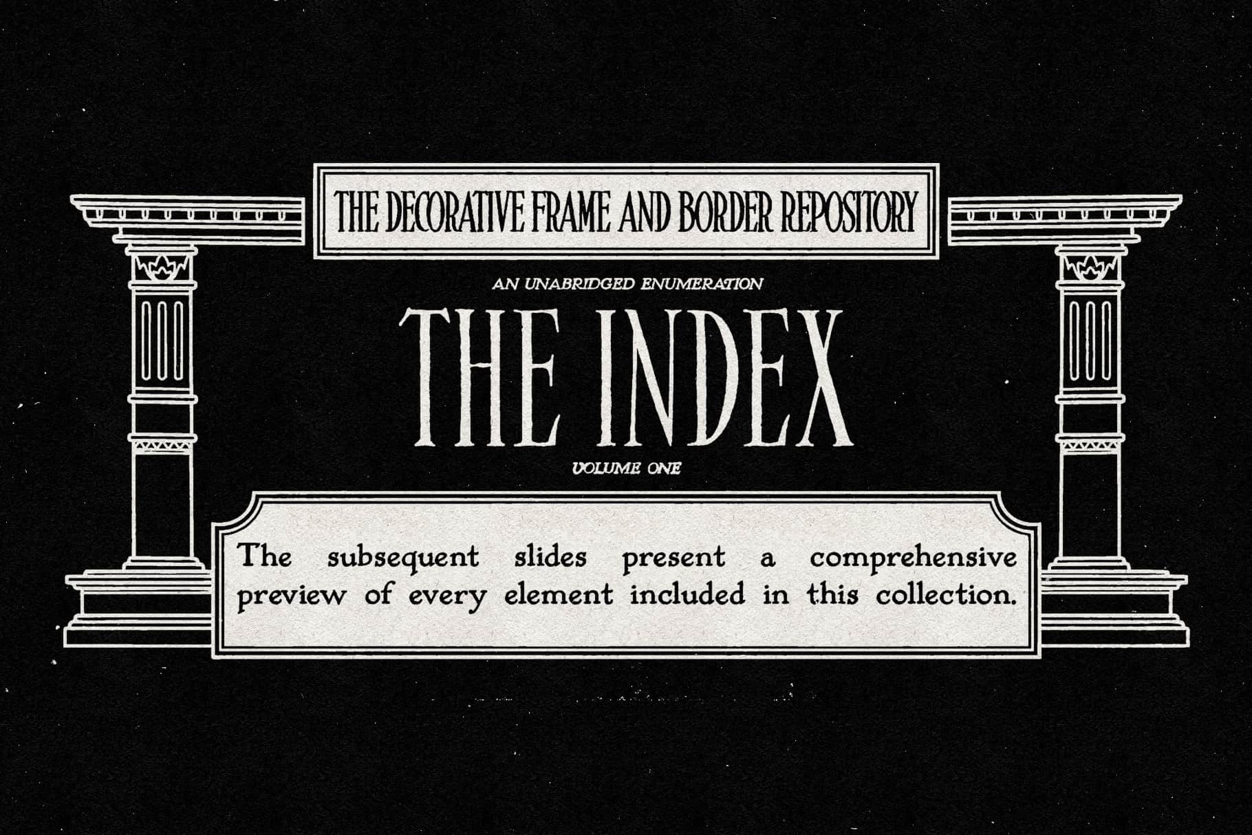 The Decorative Frame & Border Repository Vol. I MiksKS