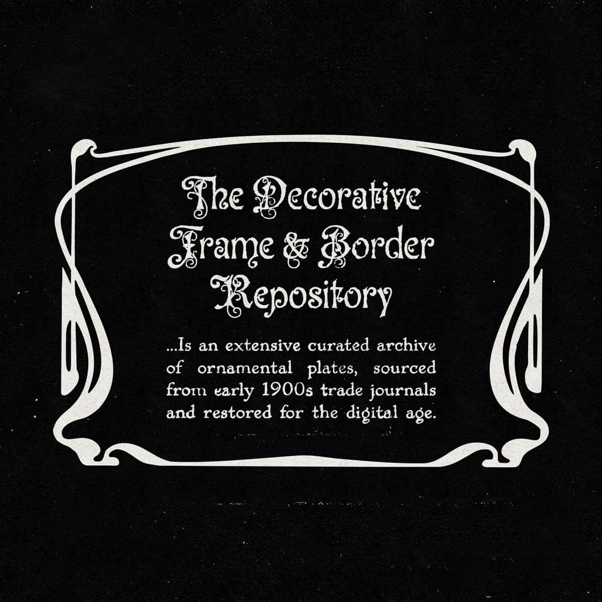 The Decorative Frame & Border Repository Vol. I MiksKS