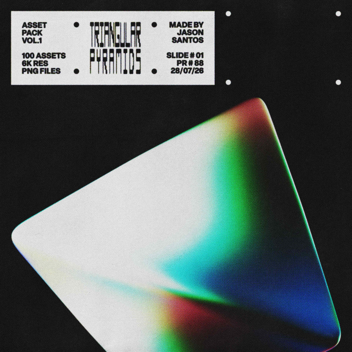 Triangular Pyramids (Vol.1) Geometric PNG Assets Jason Santos