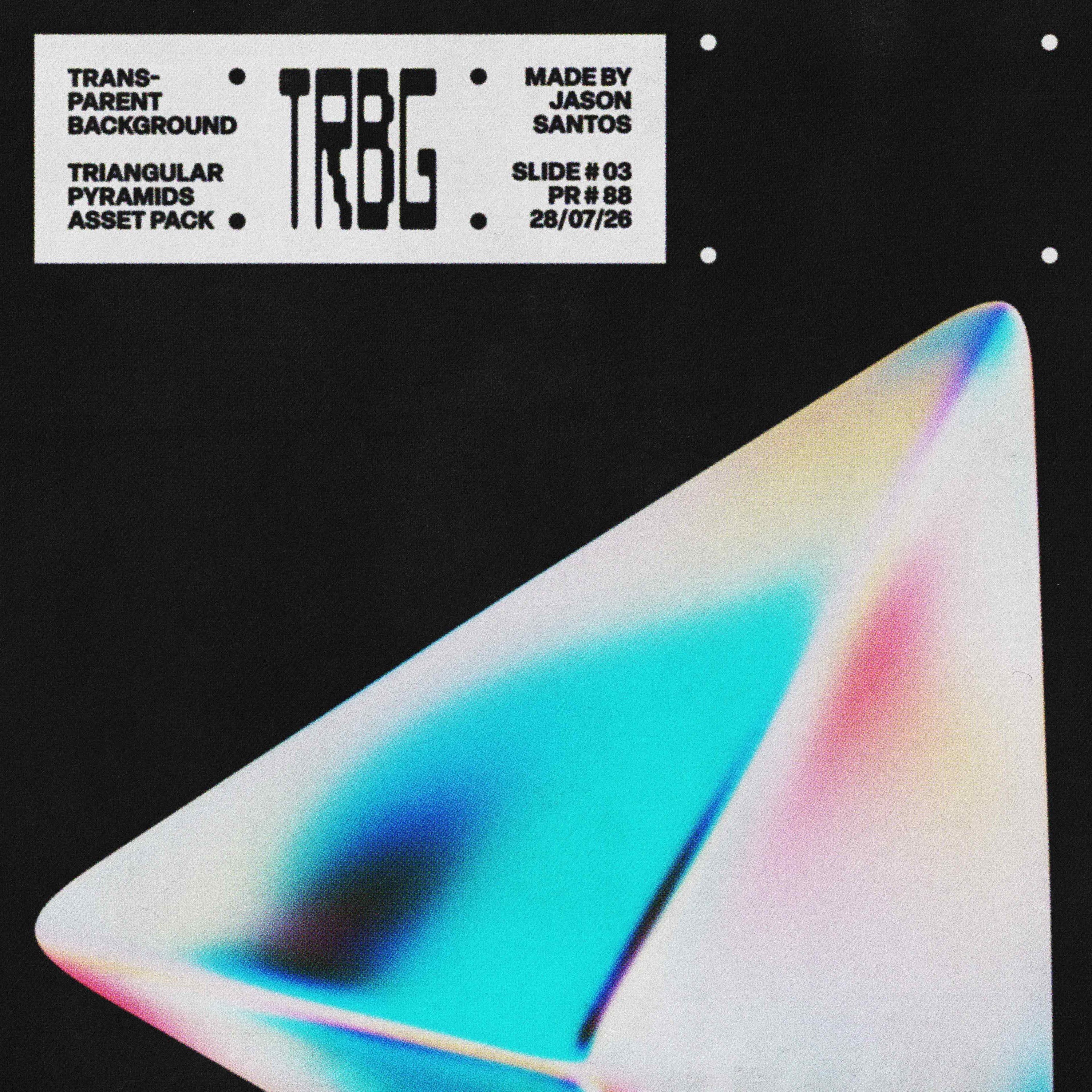 Triangular Pyramids (Vol.1) Geometric PNG Assets Jason Santos