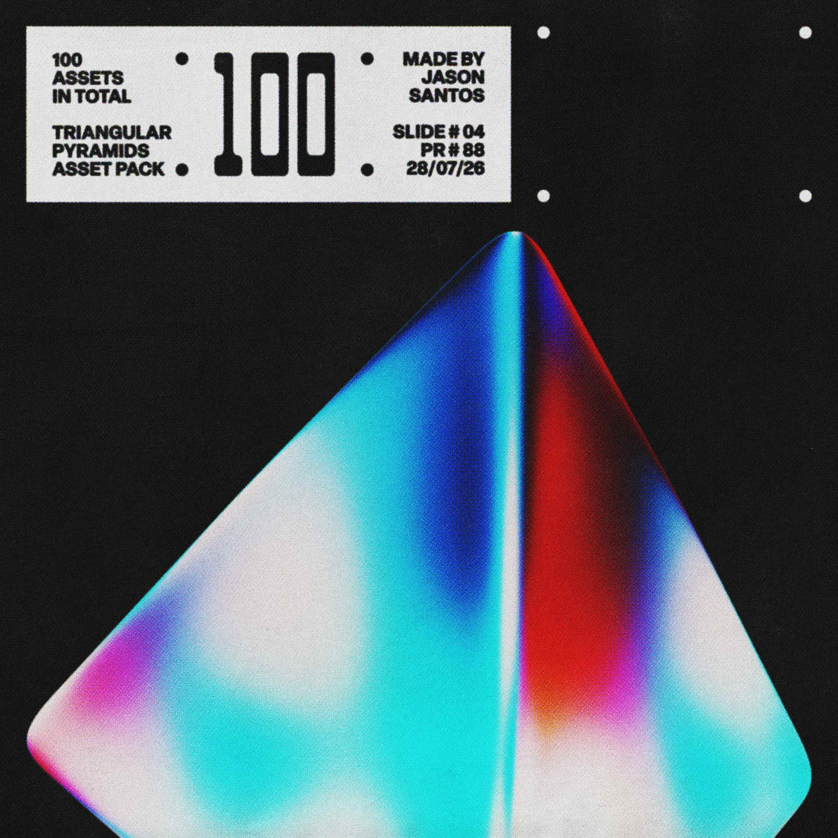 Triangular Pyramids (Vol.1) Geometric PNG Assets Jason Santos