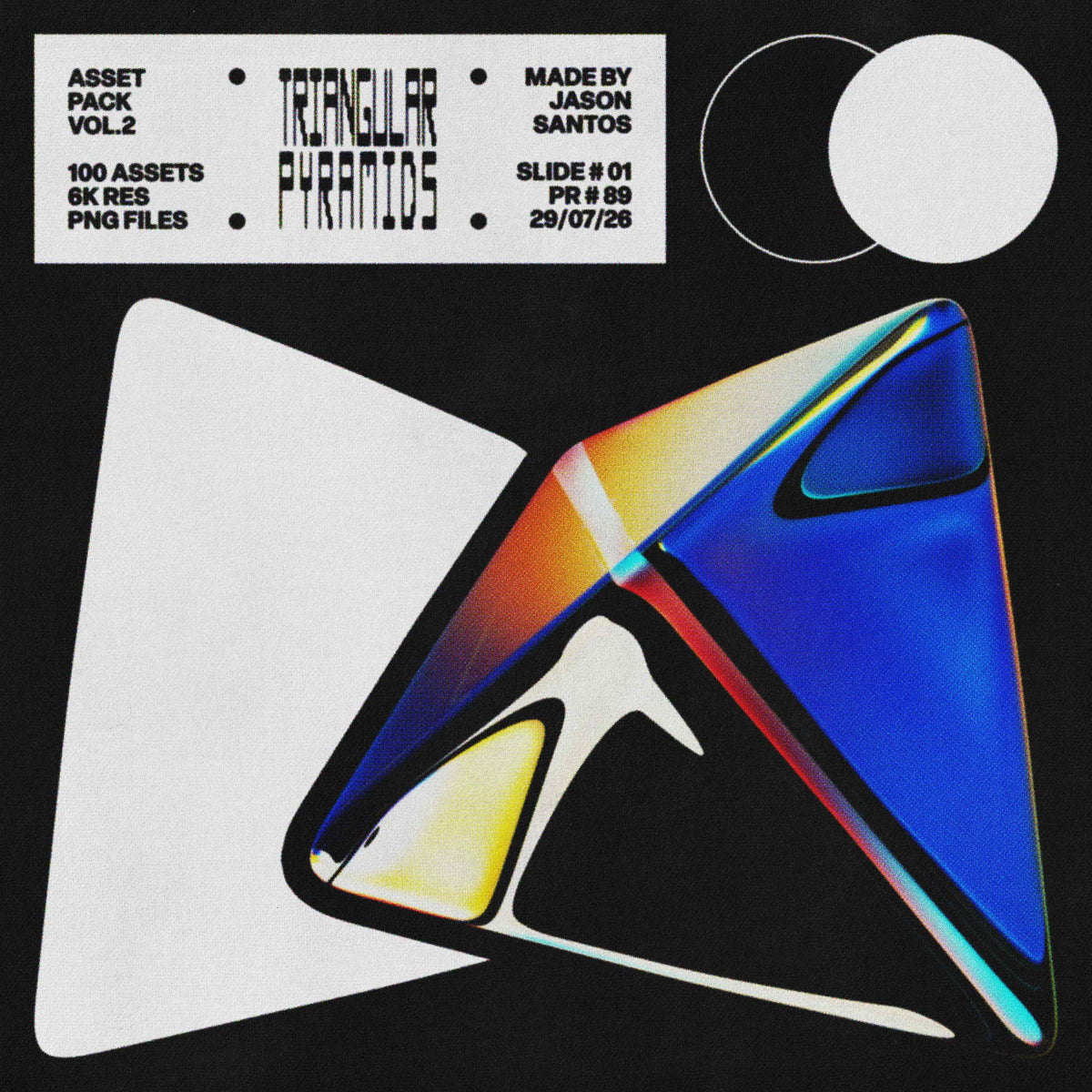 Triangular Pyramids (Vol.2) Glass Geometric PNGs Jason Santos