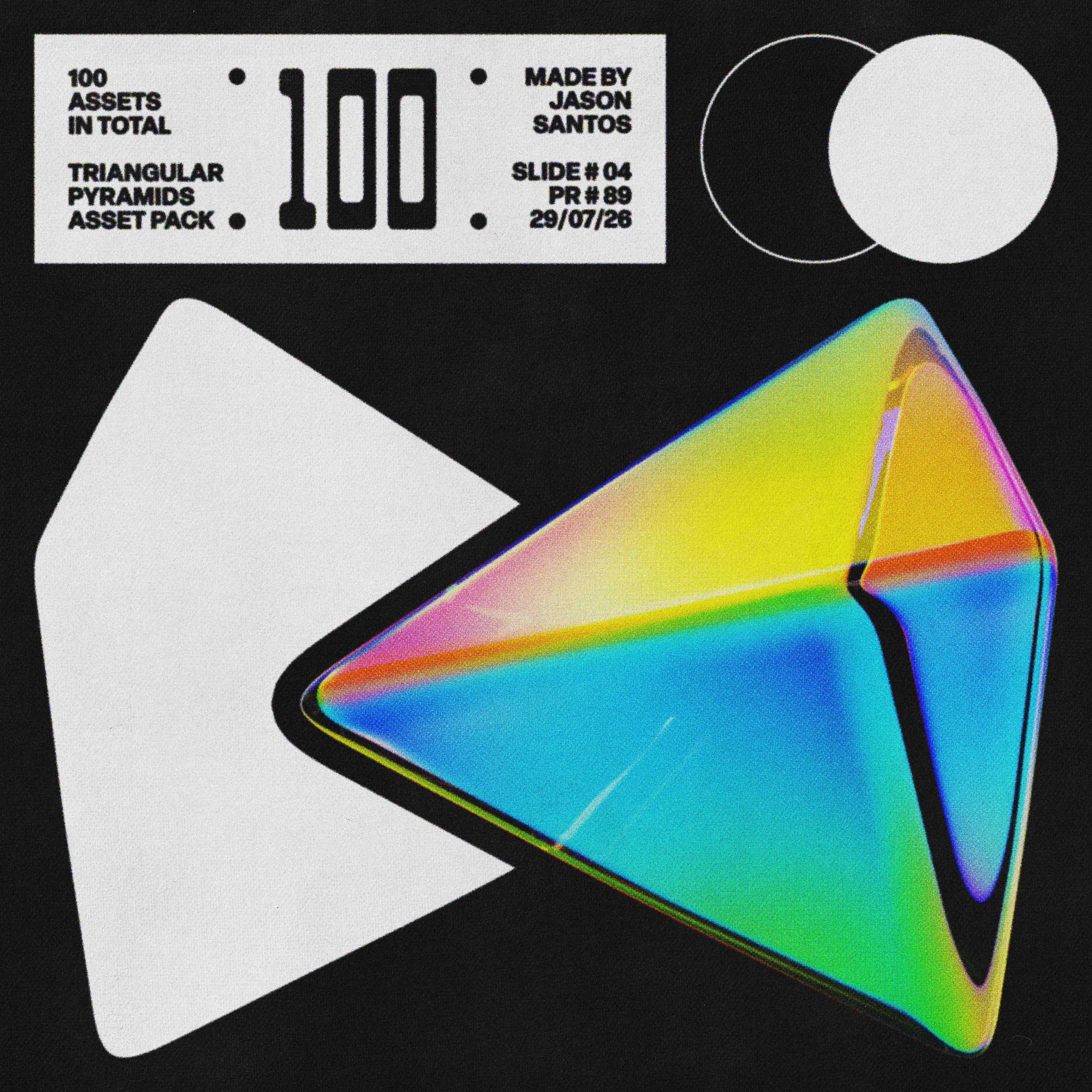 Triangular Pyramids (Vol.2) Glass Geometric PNGs Jason Santos