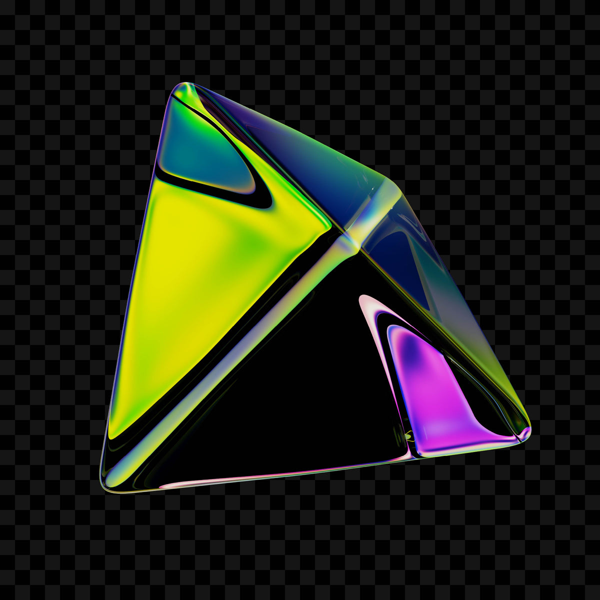 Triangular Pyramids (Vol.2) Glass Geometric PNGs Jason Santos
