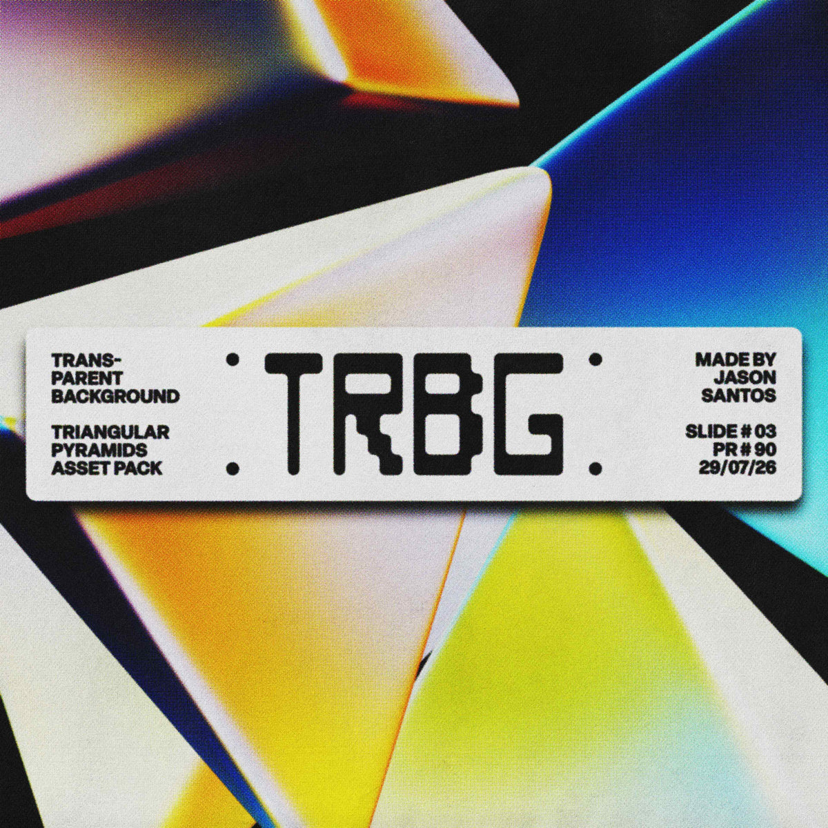 Triangular Pyramids (Vol.3) Crystalline PNG Assets Jason Santos