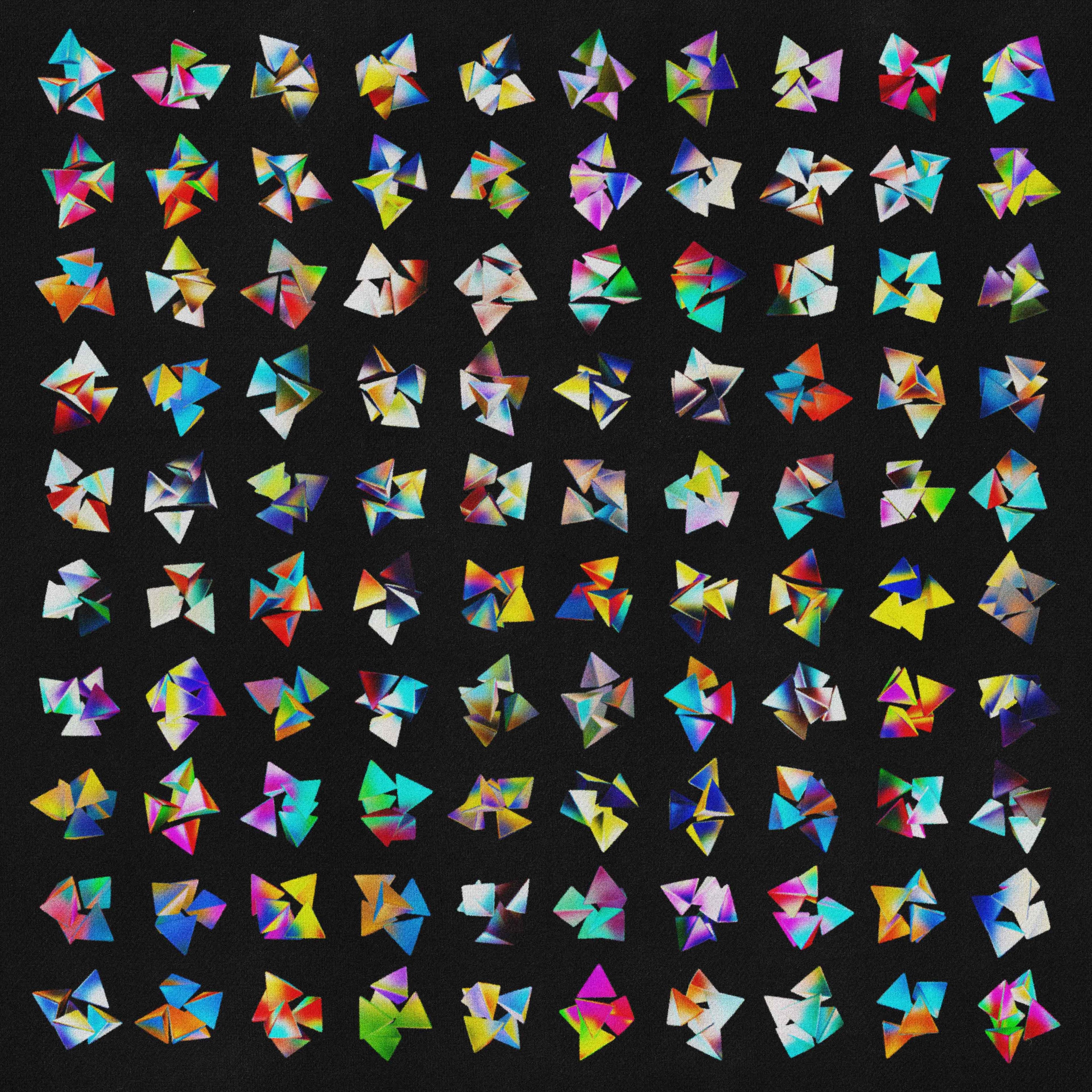Triangular Pyramids (Vol.3) Crystalline PNG Assets Jason Santos