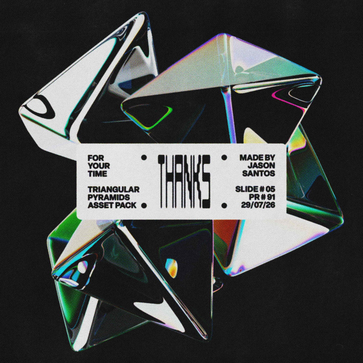 Triangular Pyramids (Vol.4) Glass Crystal PNGs Jason Santos