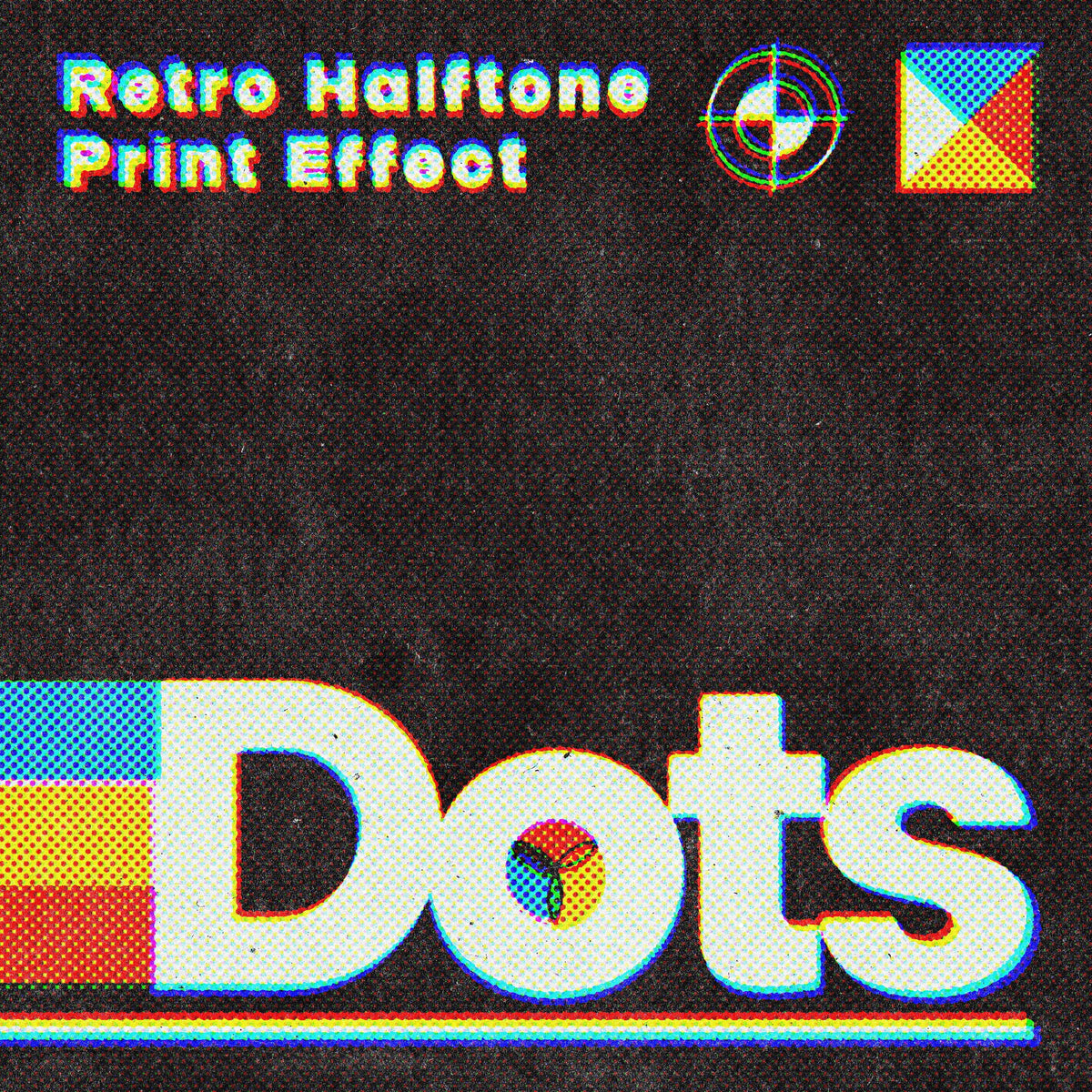 Dots Triple Halftone Text Effect Pixelbuddha