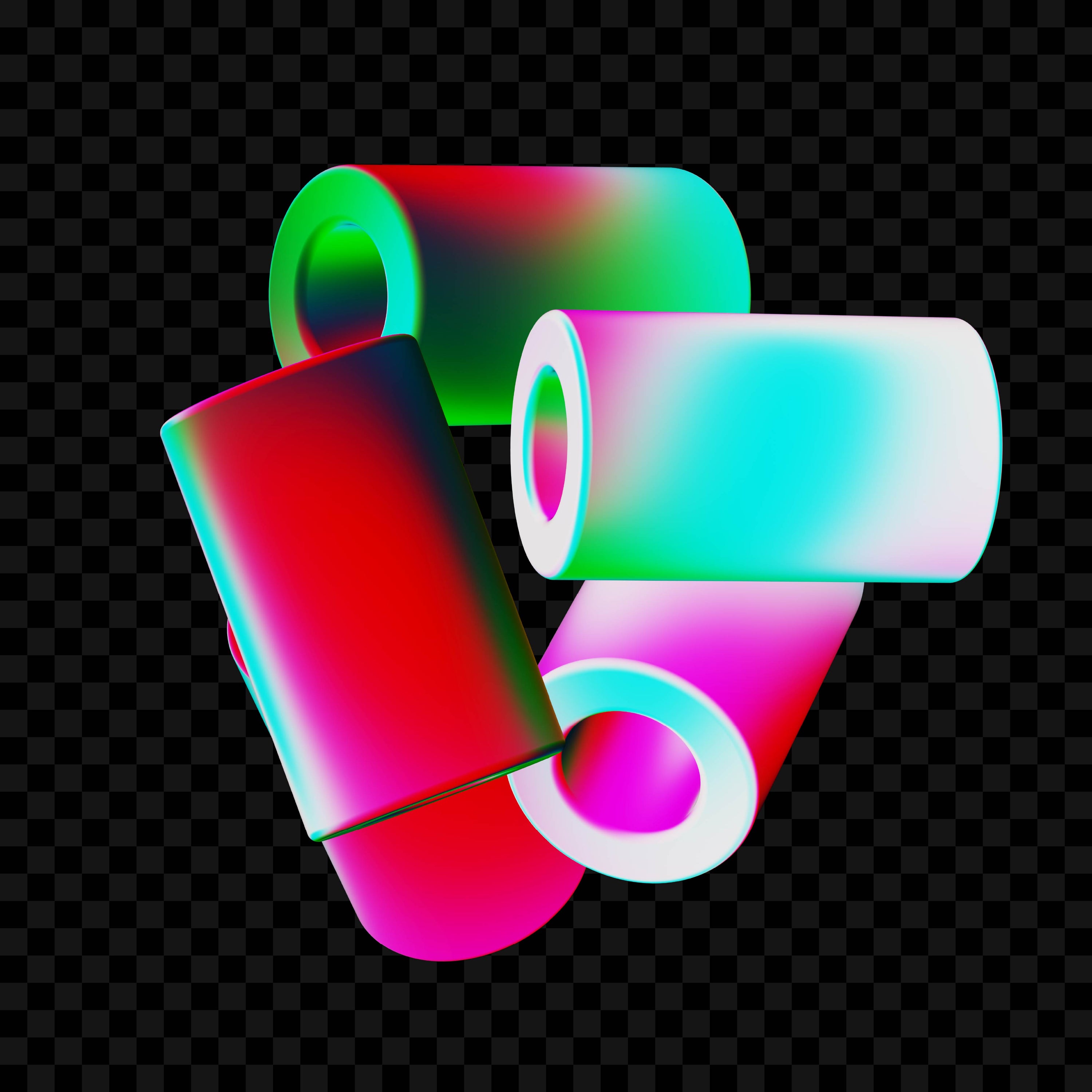 Tubes Asset Pack (Vol.3) Abstract Folded PNGs Jason Santos