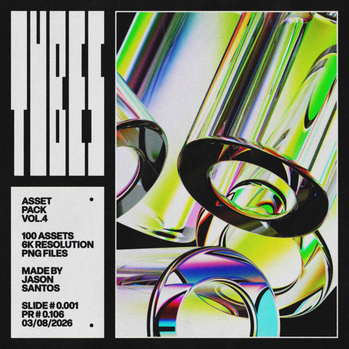 Tubes Asset Pack (Vol.4) Glass Geometric PNGs Jason Santos