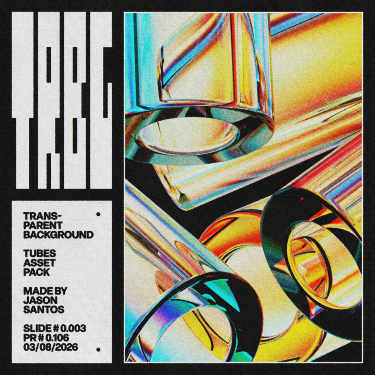 Tubes Asset Pack (Vol.4) Glass Geometric PNGs Jason Santos