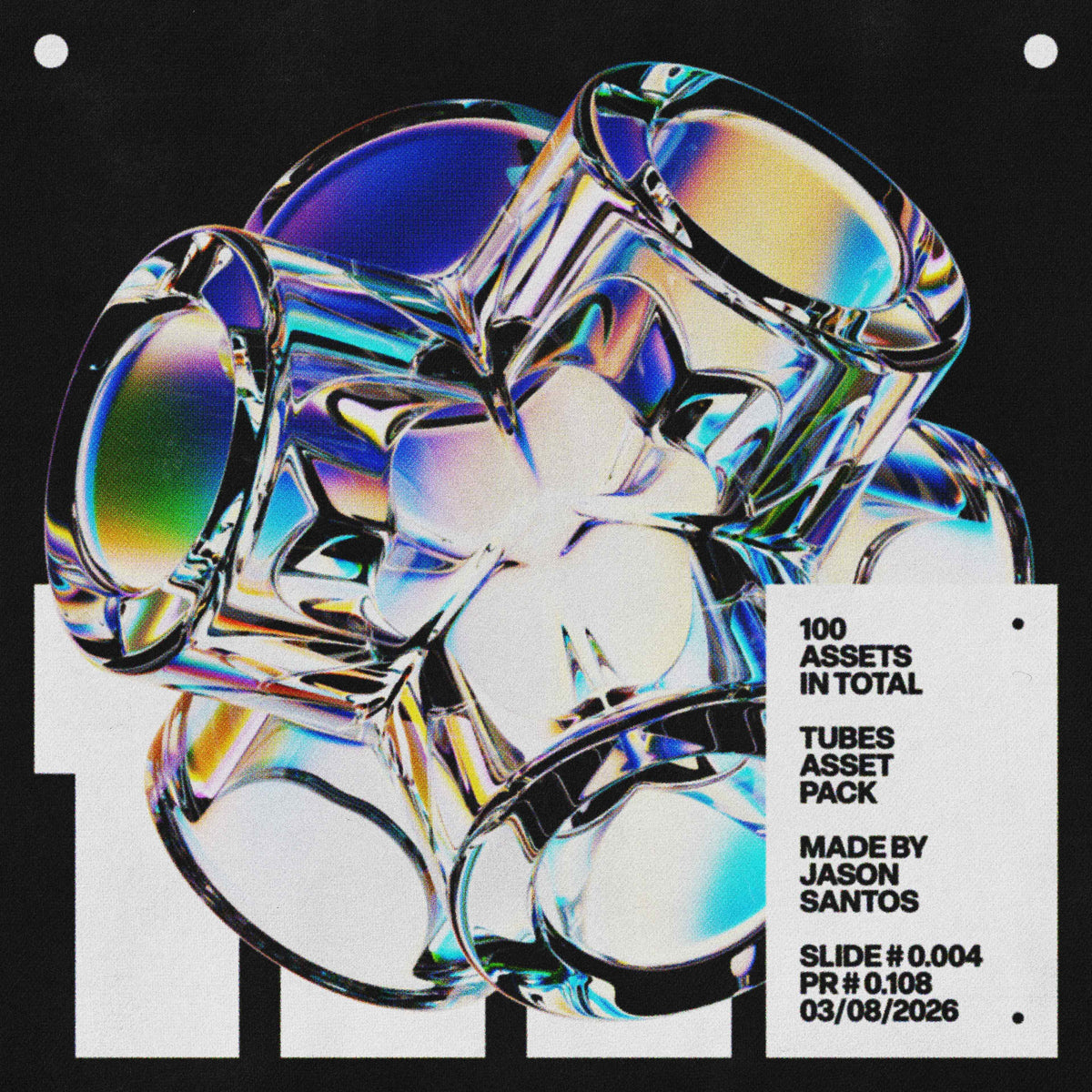 Tubes Asset Pack (Vol.6) Glass Metallic PNGs Jason Santos
