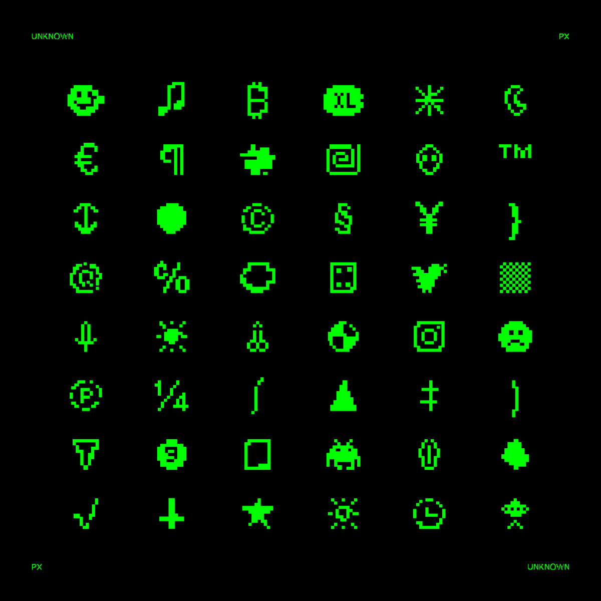 UNKNOWN Typeface