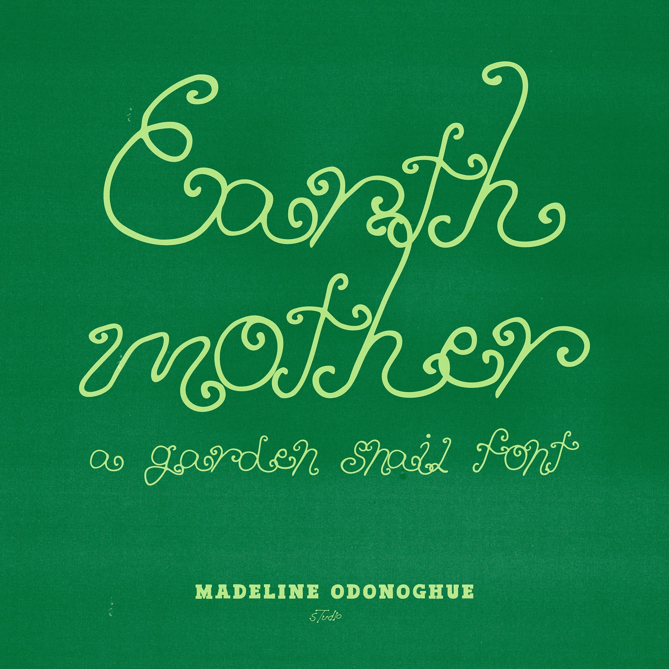 Earth Mother Vintage Hippie Font Madeline O'Donoghue