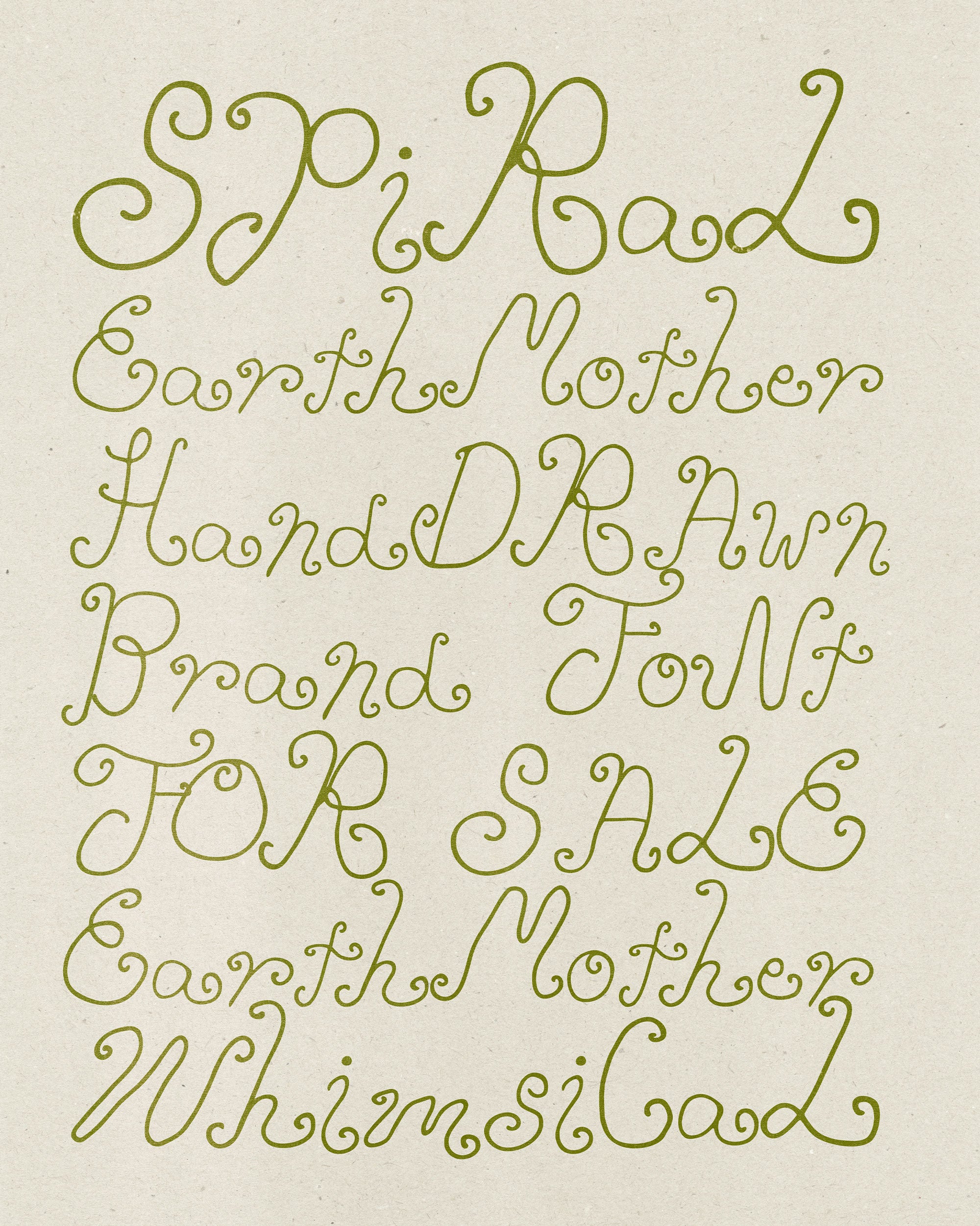 Earth Mother Vintage Hippie Font Madeline O'Donoghue