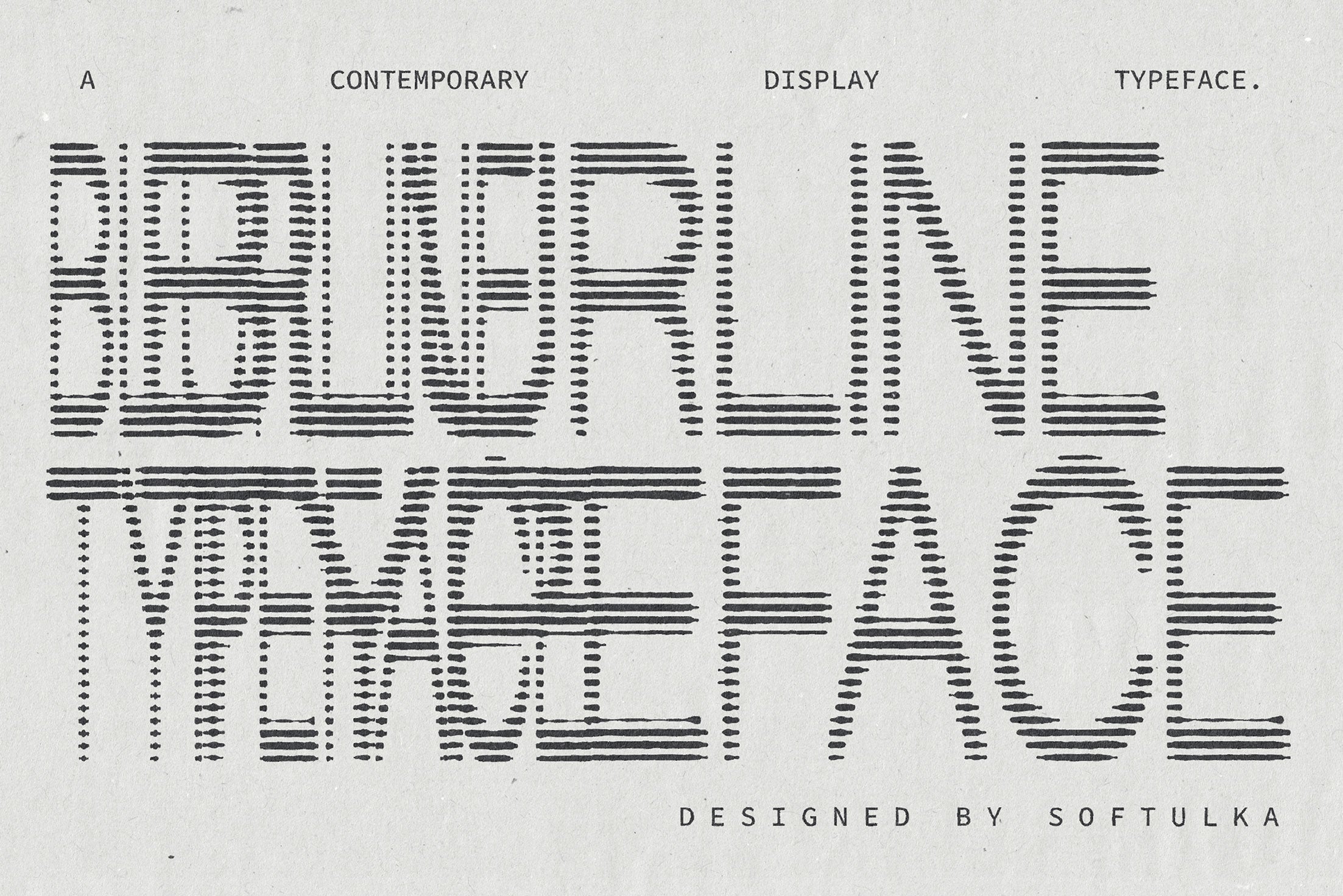 Blurline Utility Typeface Softulka