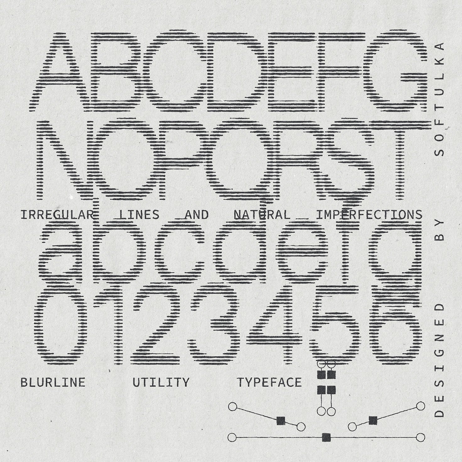 Blurline Utility Typeface Softulka