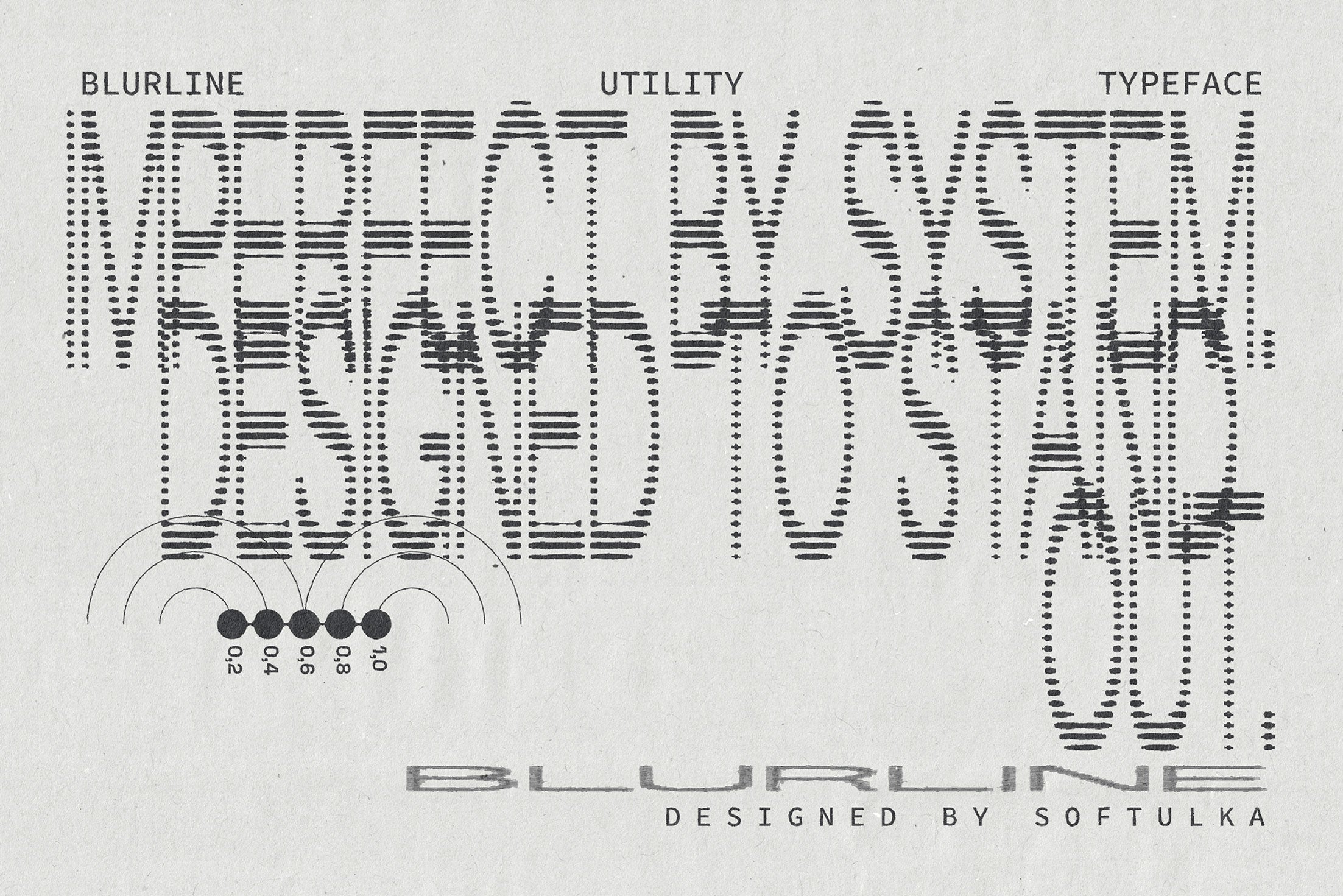 Blurline Utility Typeface Softulka