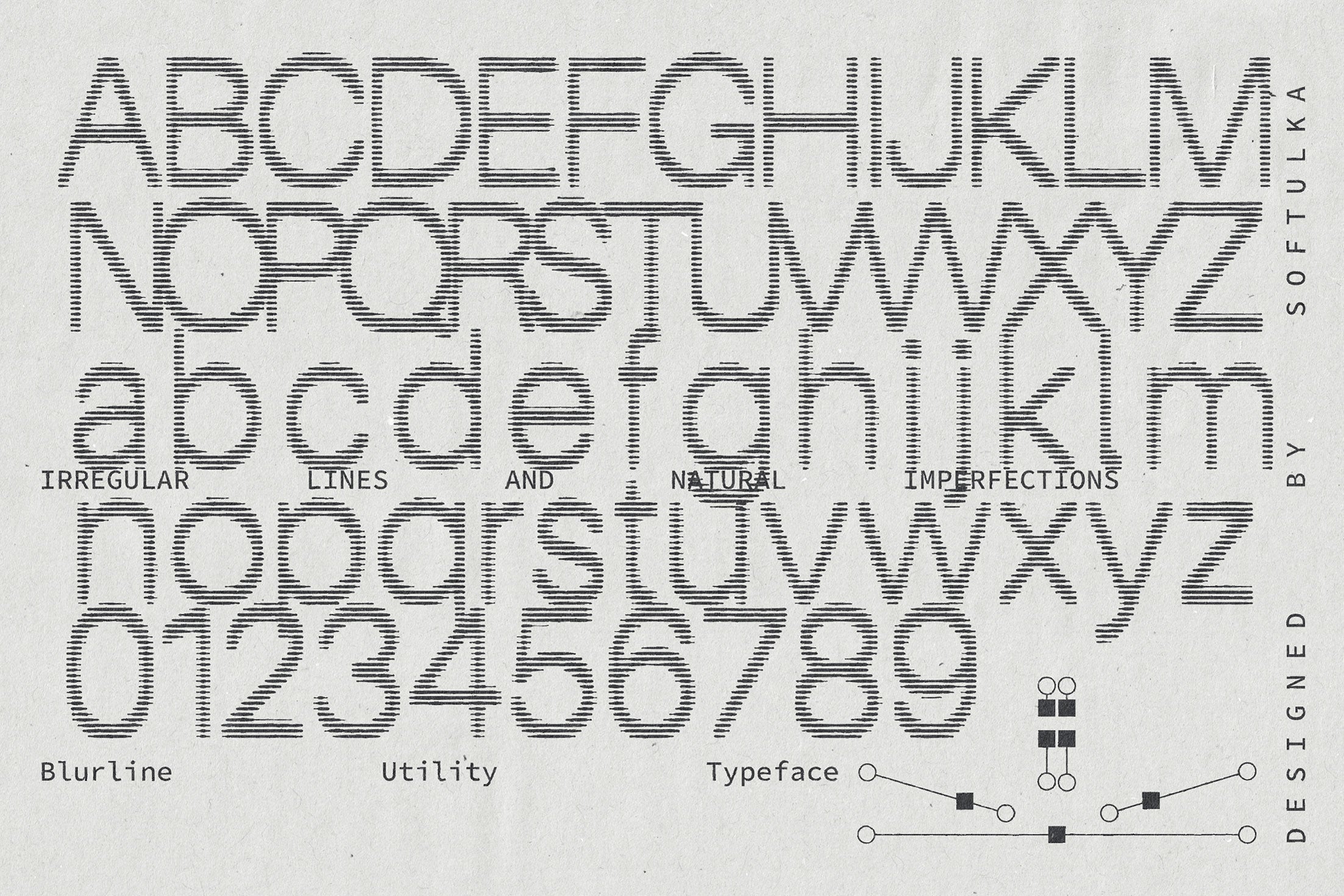 Blurline Utility Typeface Softulka