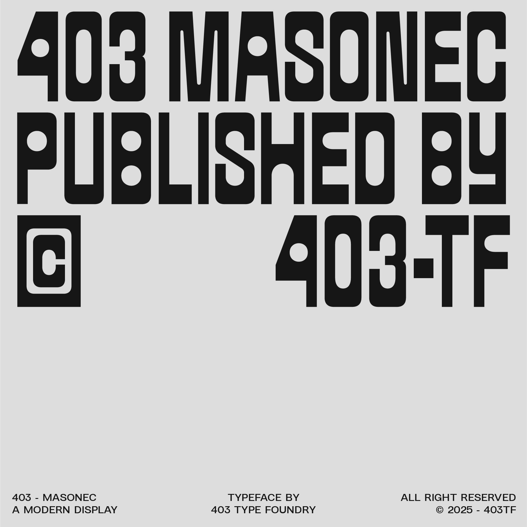403 Masonec 403TF