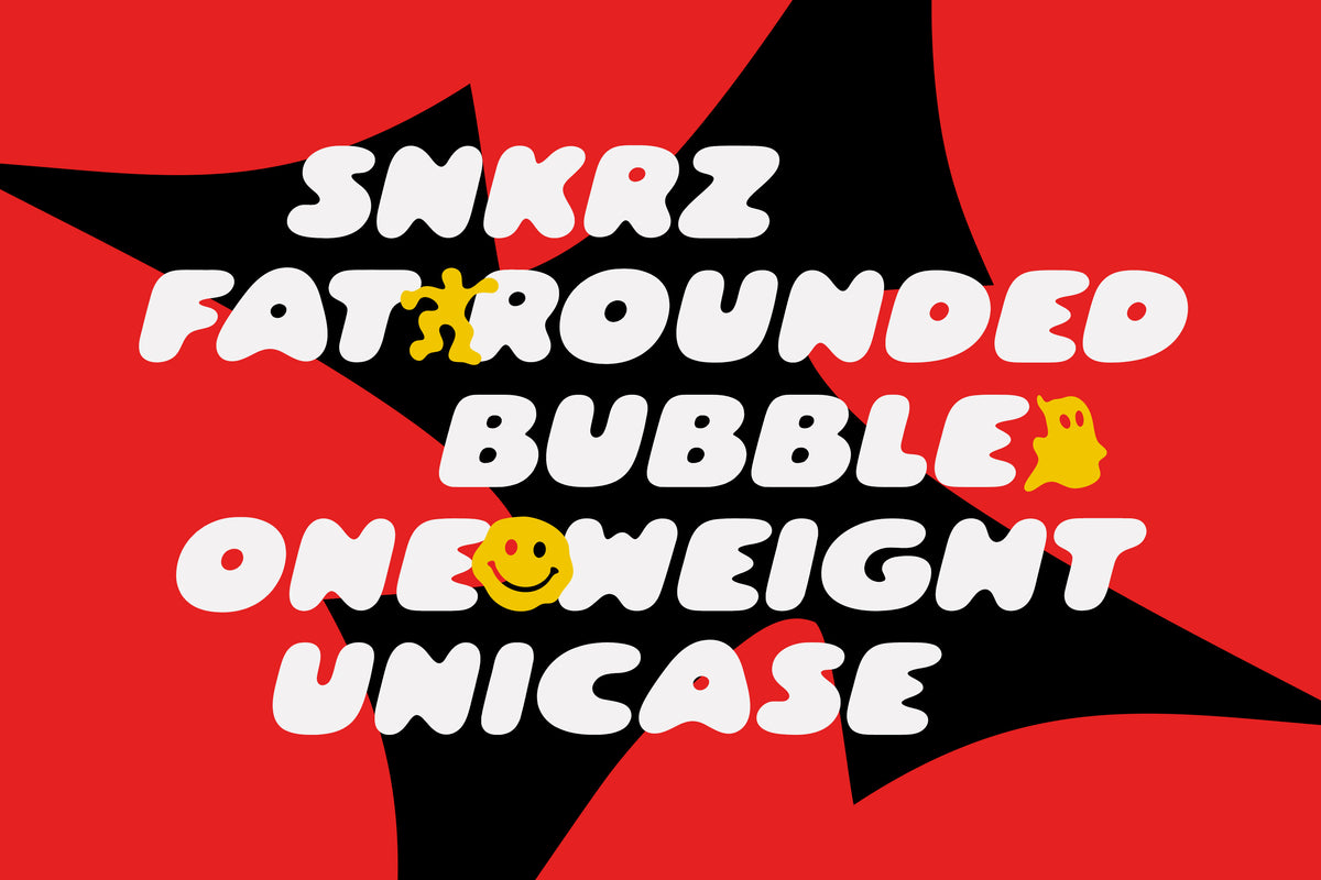 SNKRZ Chunky Streetwear Font hvnter
