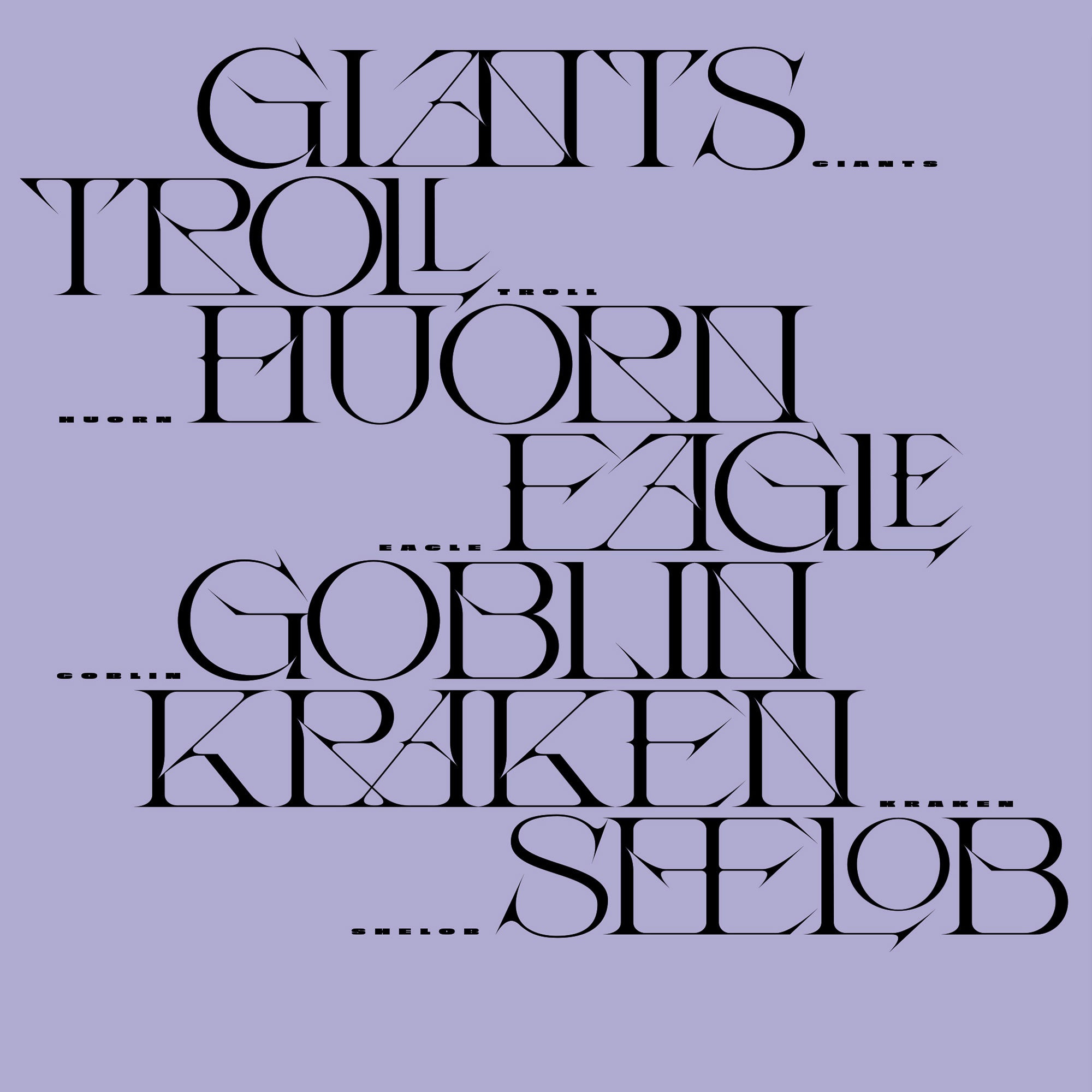 Dælort Typeface Jules Bigot