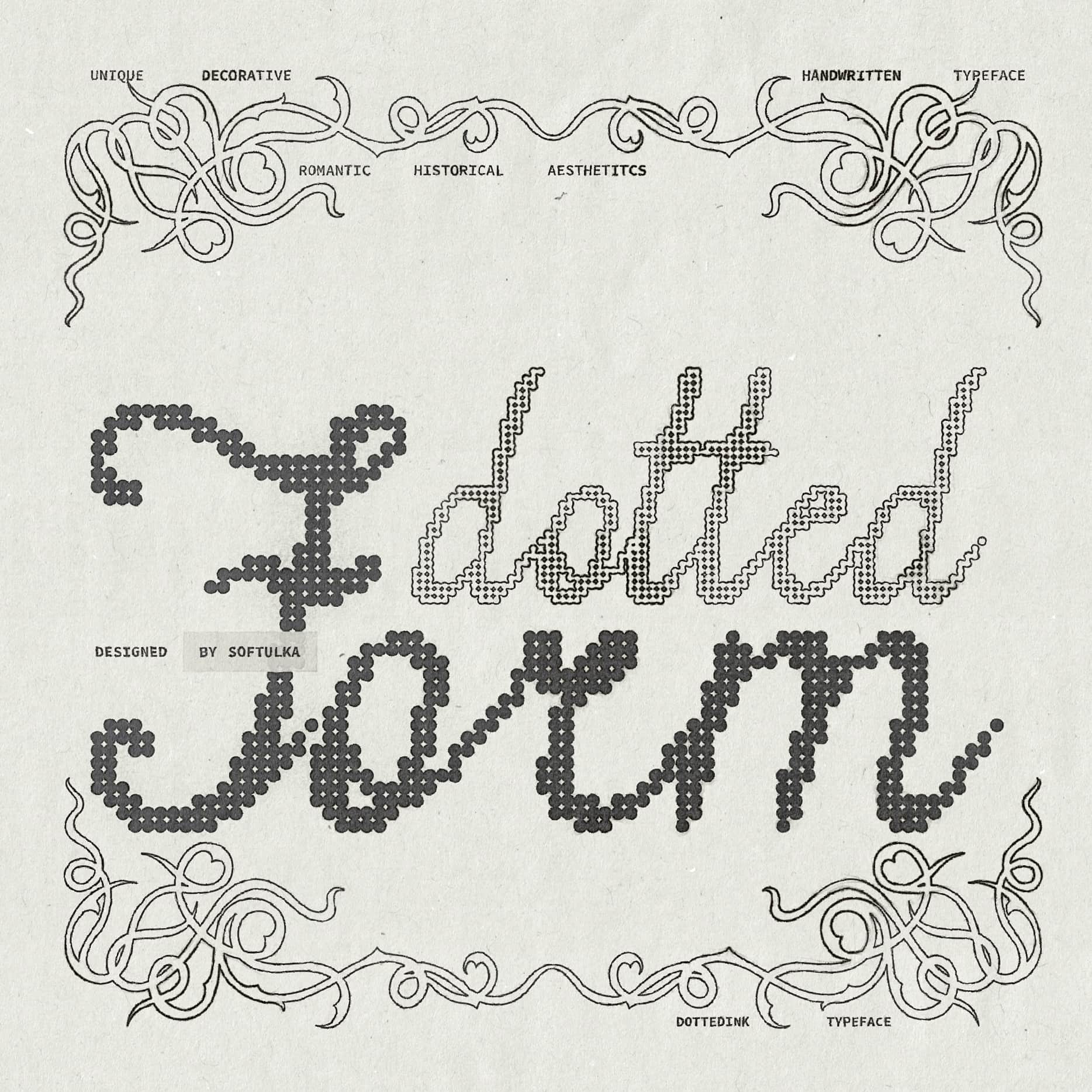 Dotted Ink Font Softulka
