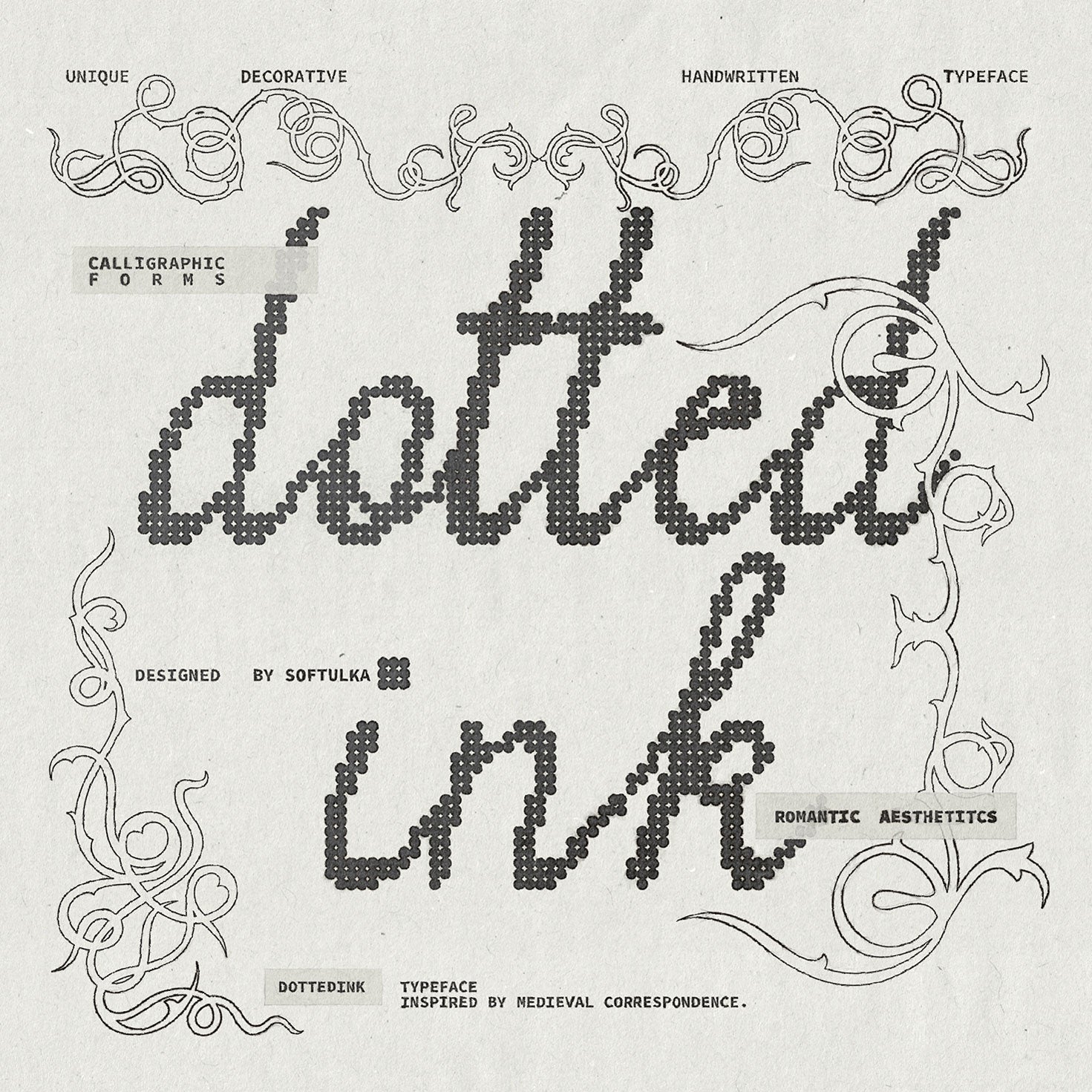 Dotted Ink Font Softulka