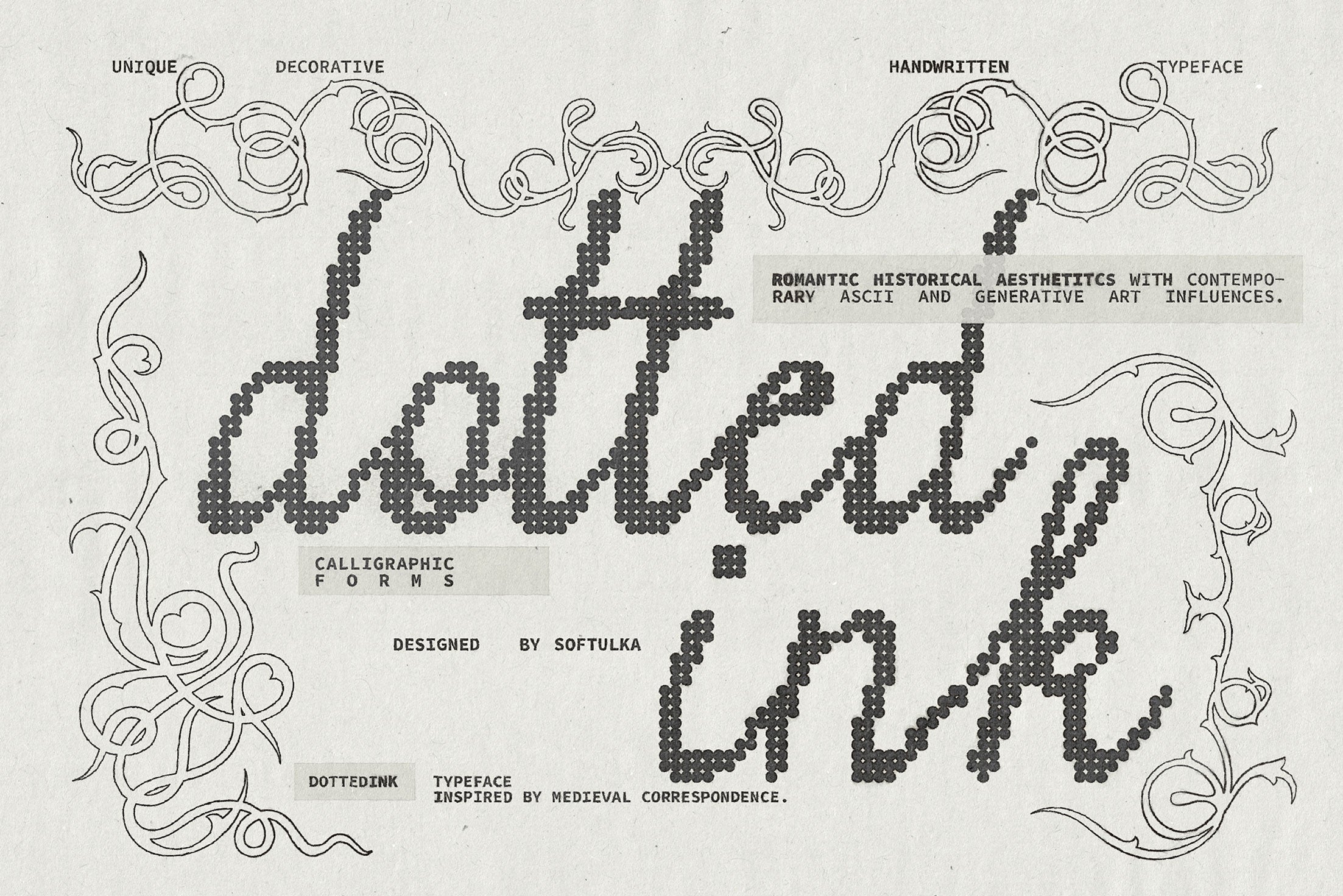 Dotted Ink Font Softulka