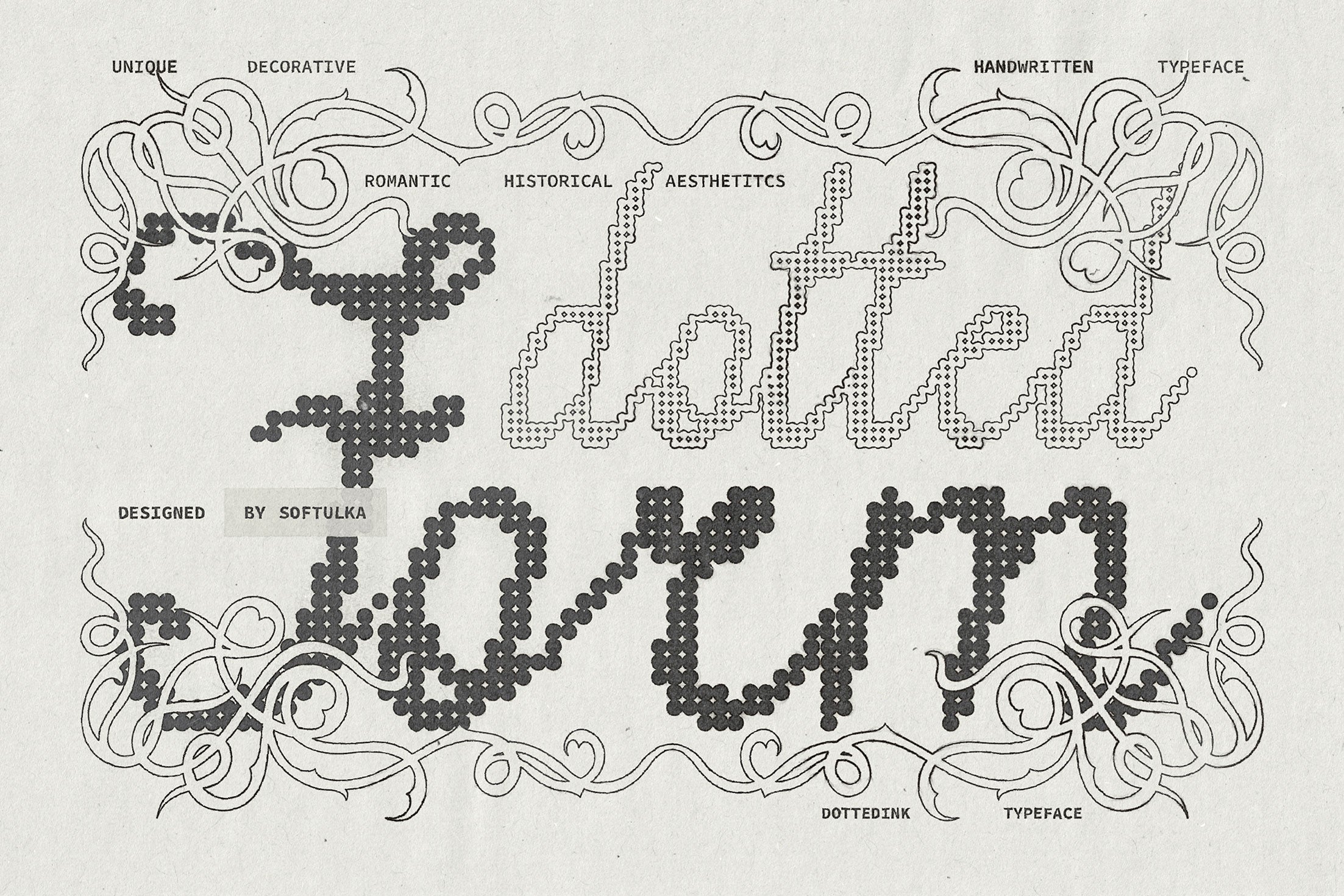 Dotted Ink Font Softulka