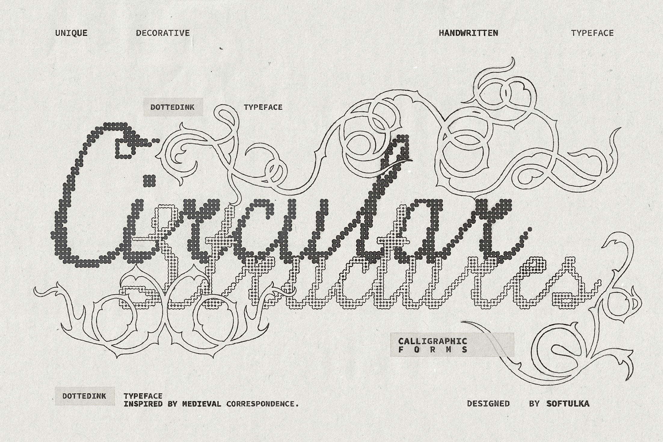 Dotted Ink Font Softulka