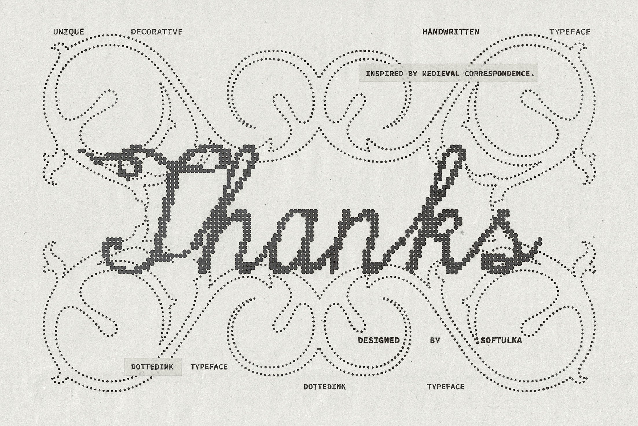 Dotted Ink Font Softulka