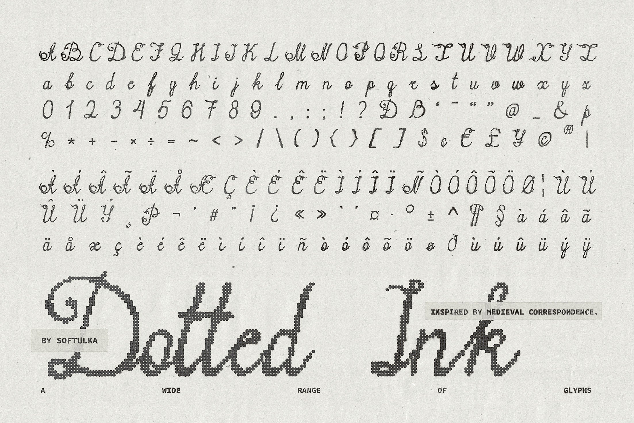 Dotted Ink Font Softulka