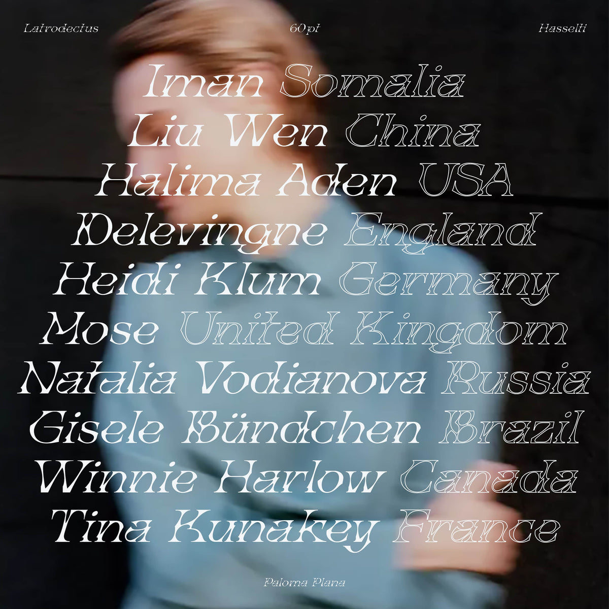 Latrodectus Hasselti Typeface Paloma Plana
