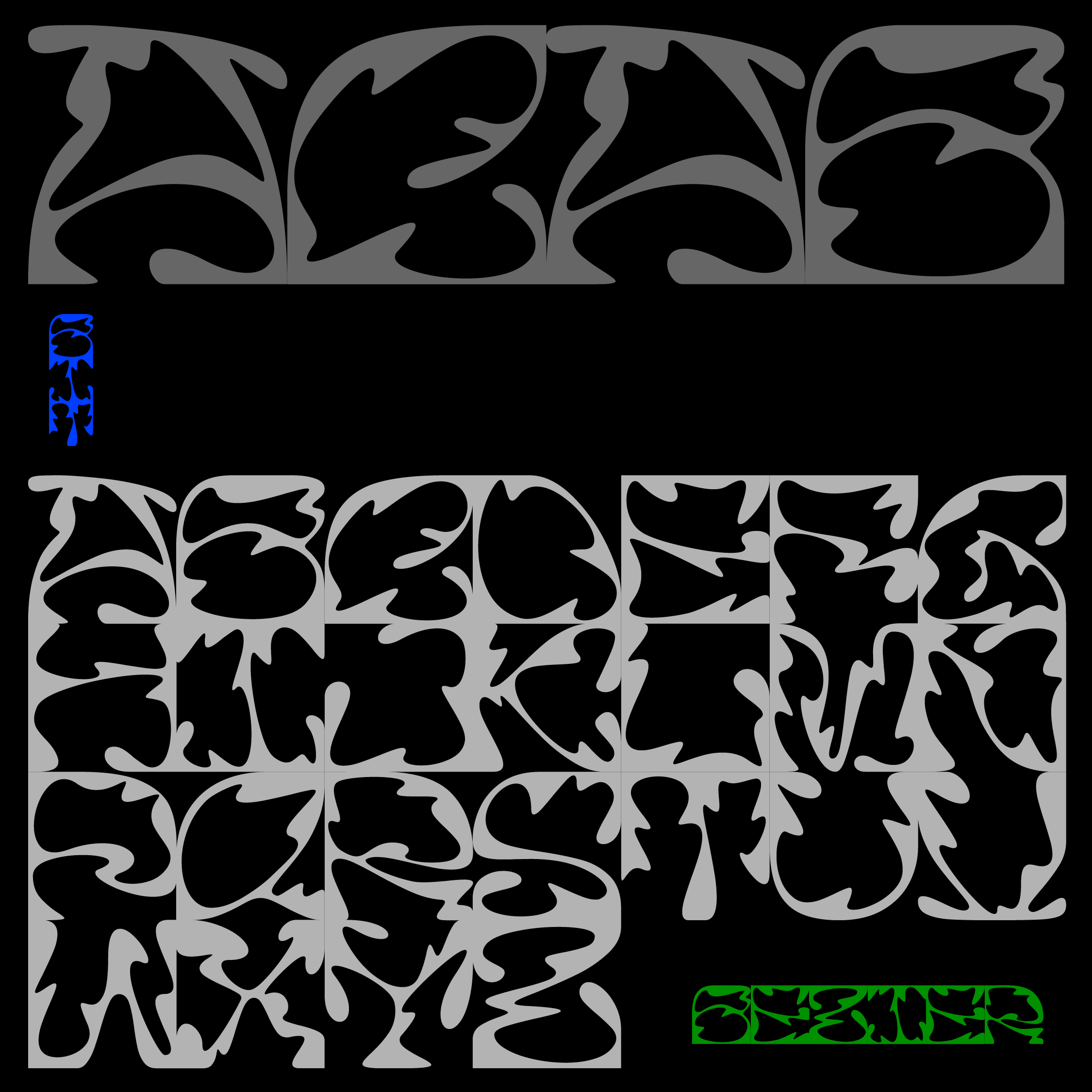 Bezier Typeface Lena Weber