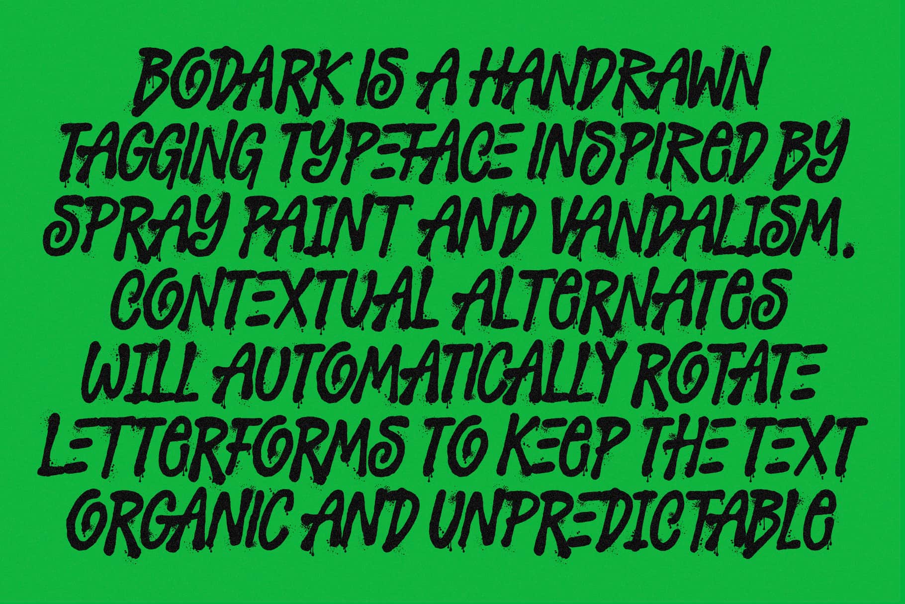 Bodark Typeface The Native Saint Club