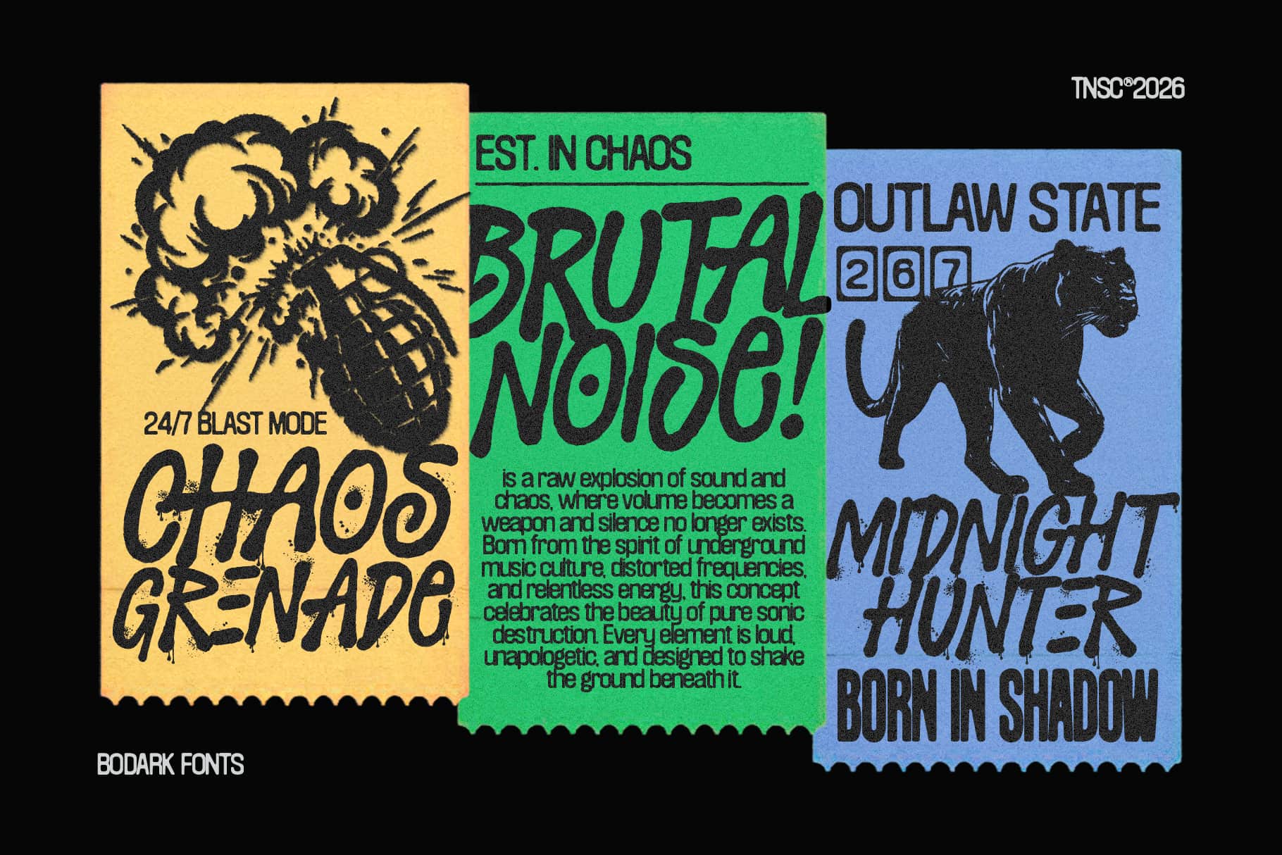Bodark Typeface The Native Saint Club