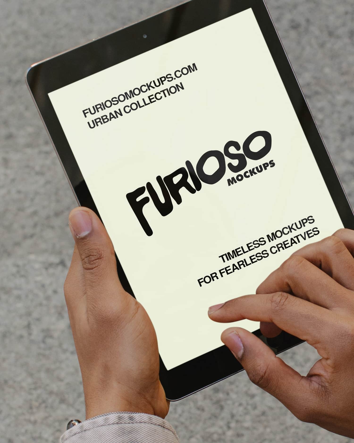 iPad Mockup 03UC Furioso Mockups