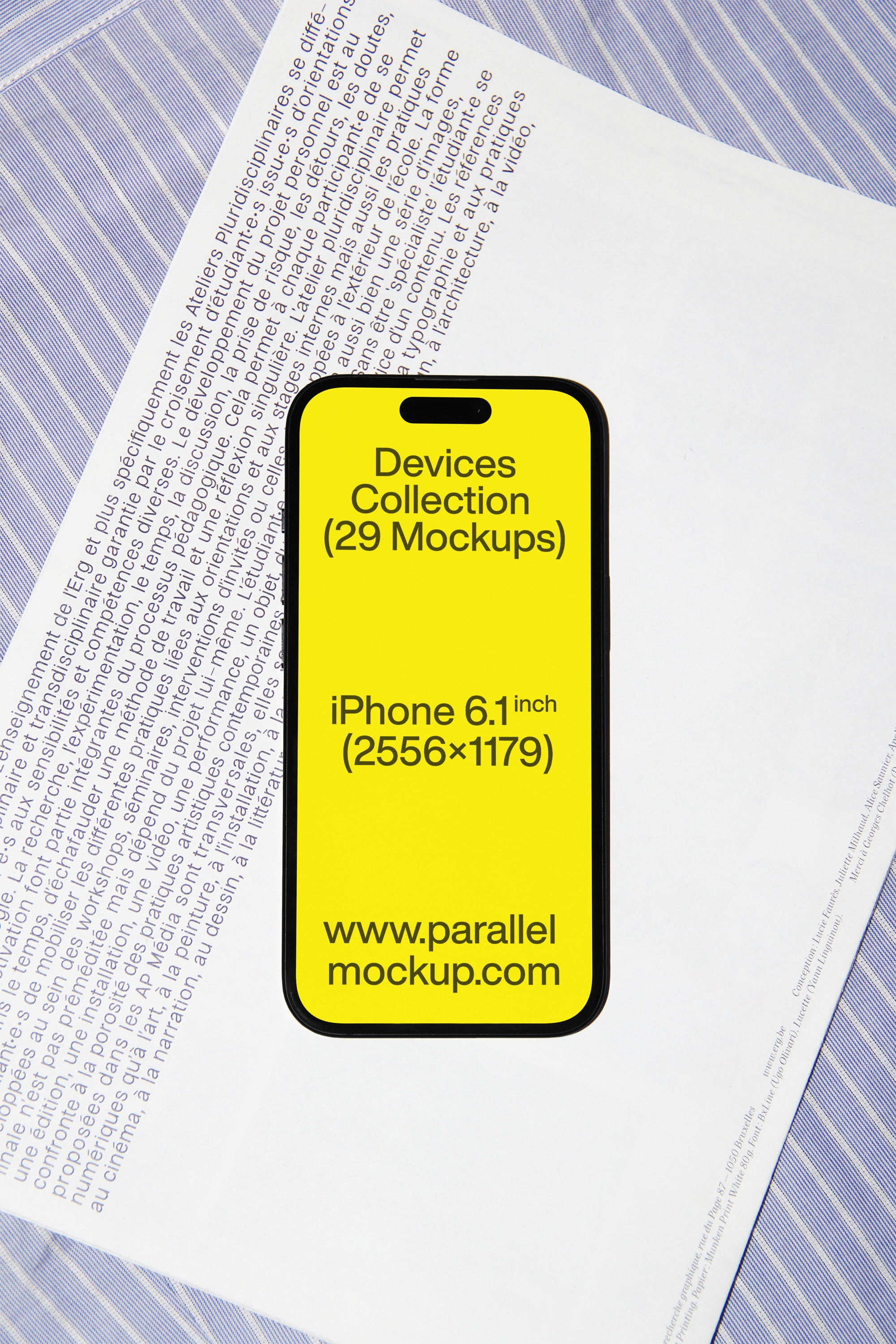 iPhone Mockup DE-A-29 Parallel Mockup