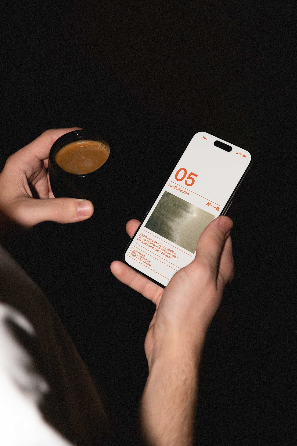 Casual iPhone Pro Mockup • LUX 005 New—Renew