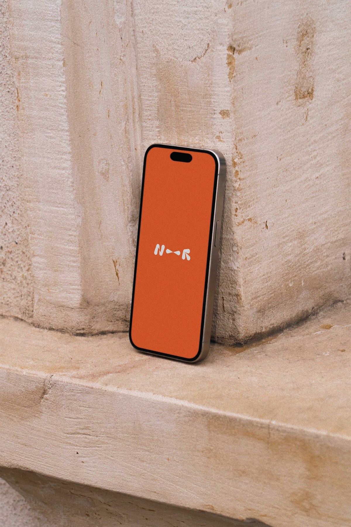 Vintage Stone iPhone Pro Mockup • LUX 007 New—Renew