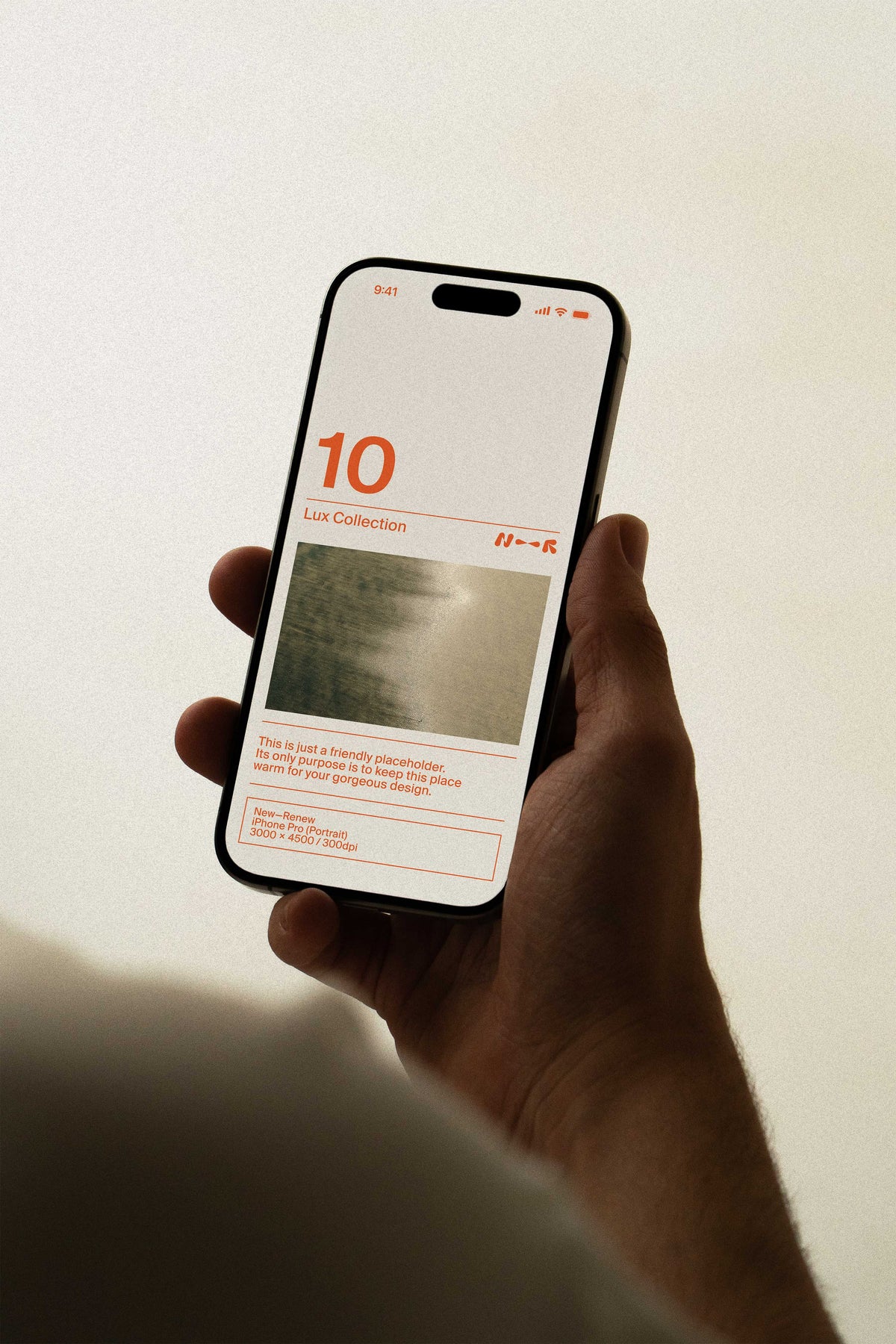 Studio iPhone Pro Mockup • LUX 010 New—Renew